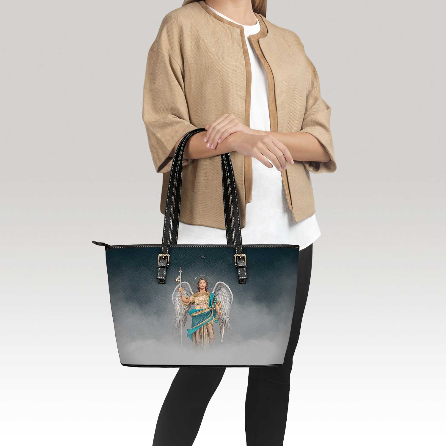 St. Raphael the Archangel Tote Bag (Cloudscape) - VENXARA®