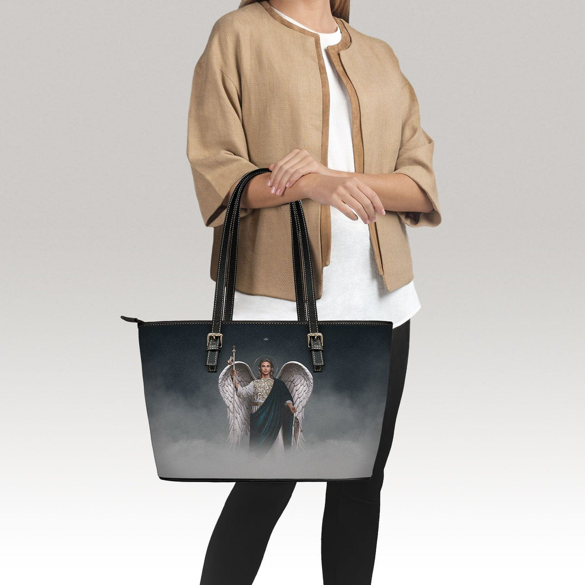 St. Raphael the Archangel Tote Bag (Cloudscape) Copyright VENXARA