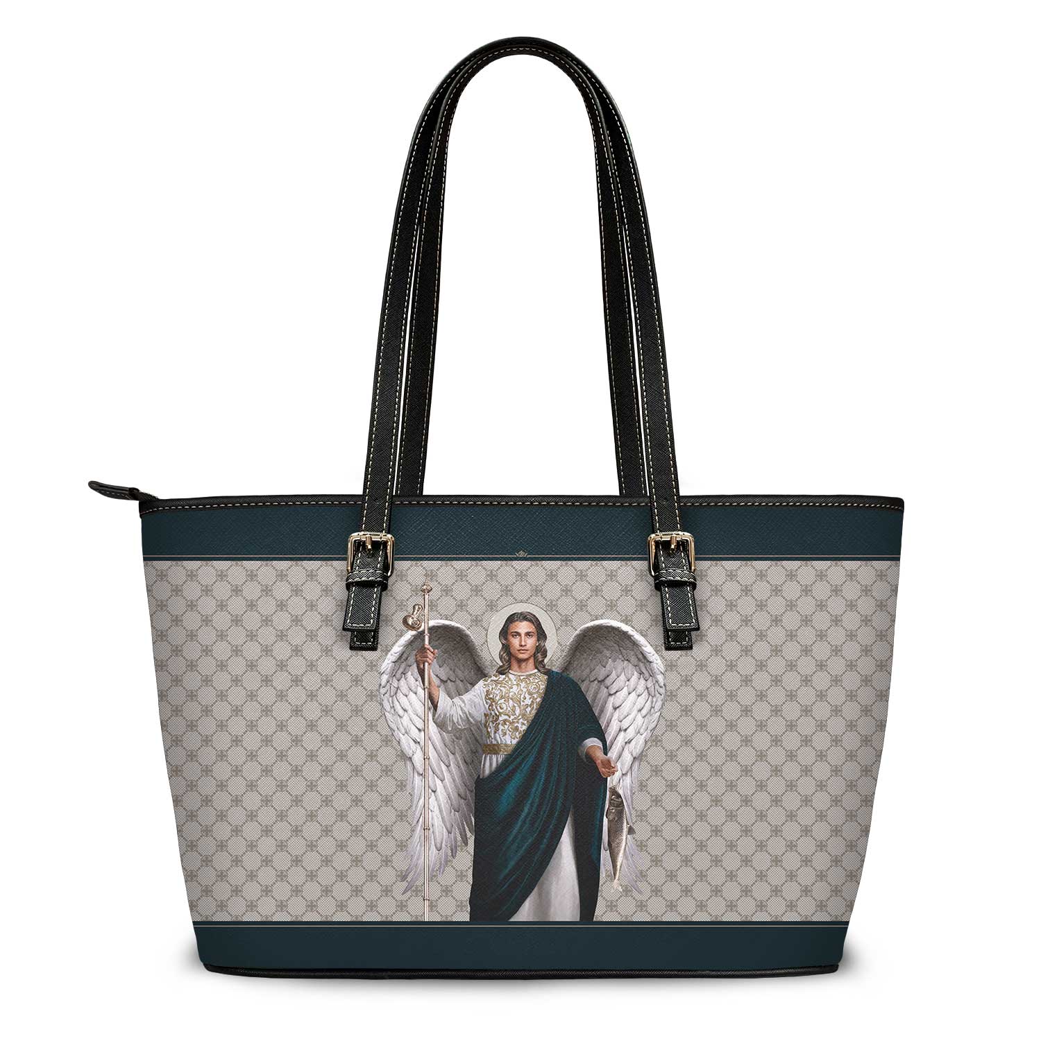St. Raphael the Archangel Tote Bag (Sand) - VENXARA®