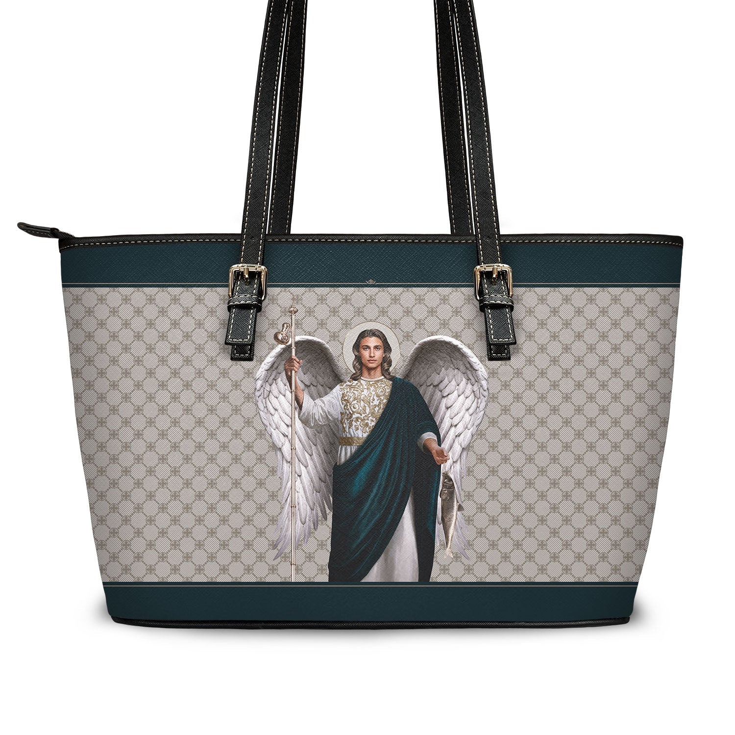St. Raphael the Archangel Tote Bag (Sand) - VENXARA®