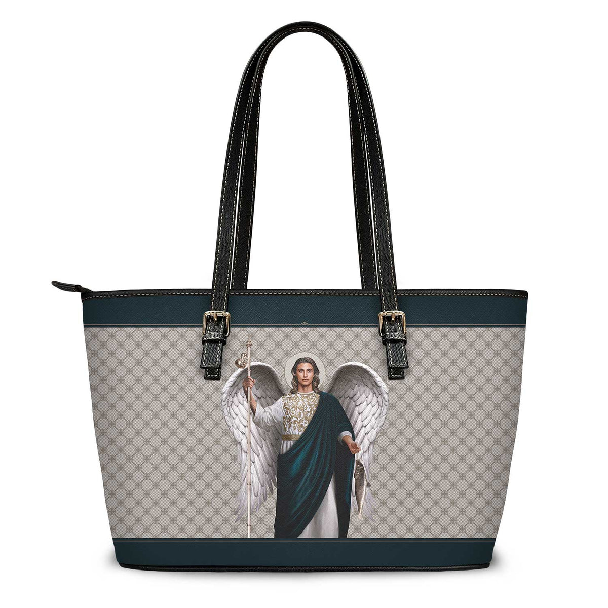 St. Raphael the Archangel Tote Bag (Sand) Copyright VENXARA
