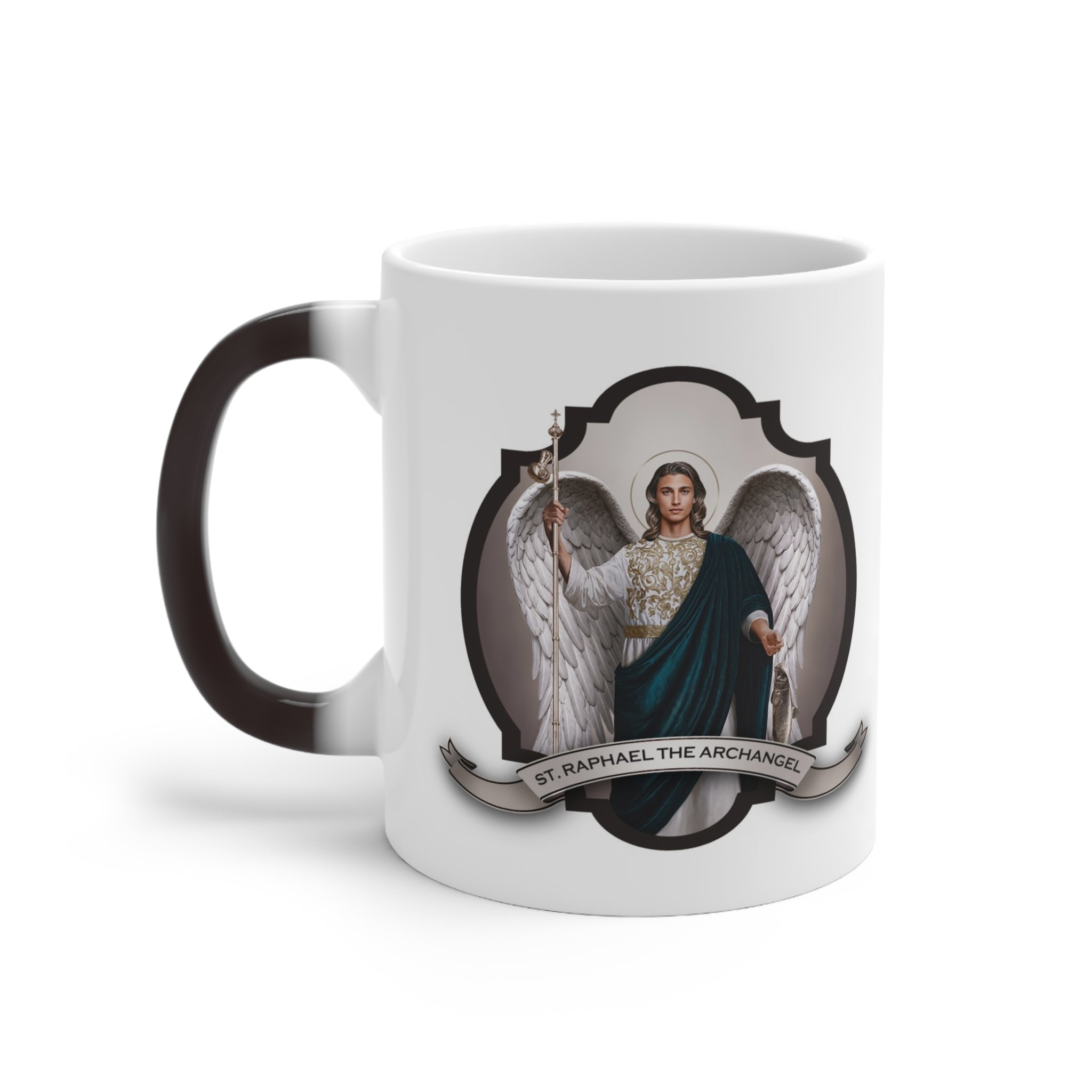 St. Raphael the Archangel Transitional Mug Copyright VENXARA