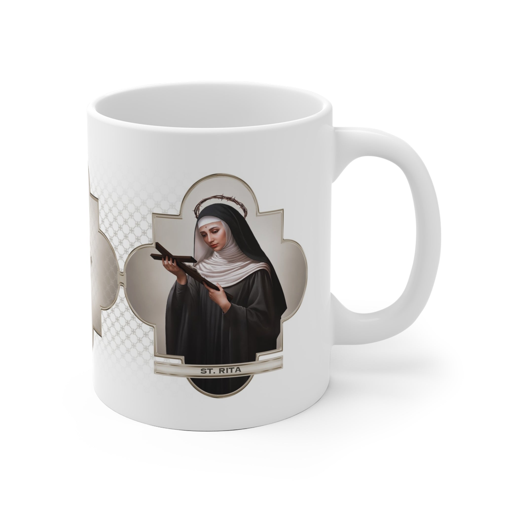 St. Rita of Cascia Ceramic Mug - VENXARA®