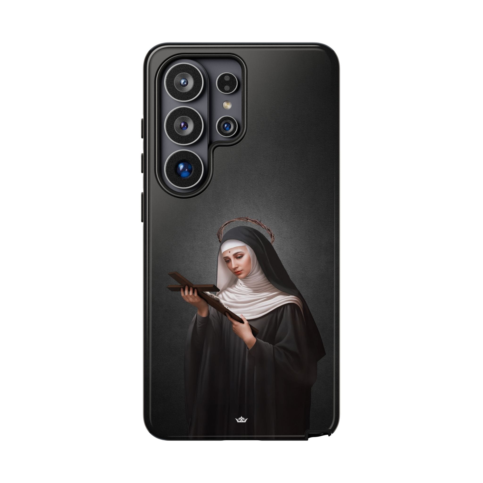 St. Rita of Cascia Hard Phone Case (Dark) Copyright VENXARA