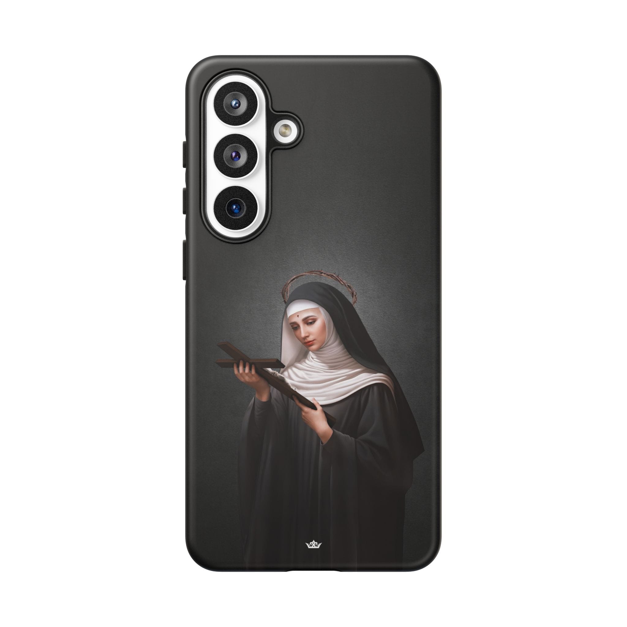 St. Rita of Cascia Hard Phone Case (Dark) Copyright VENXARA