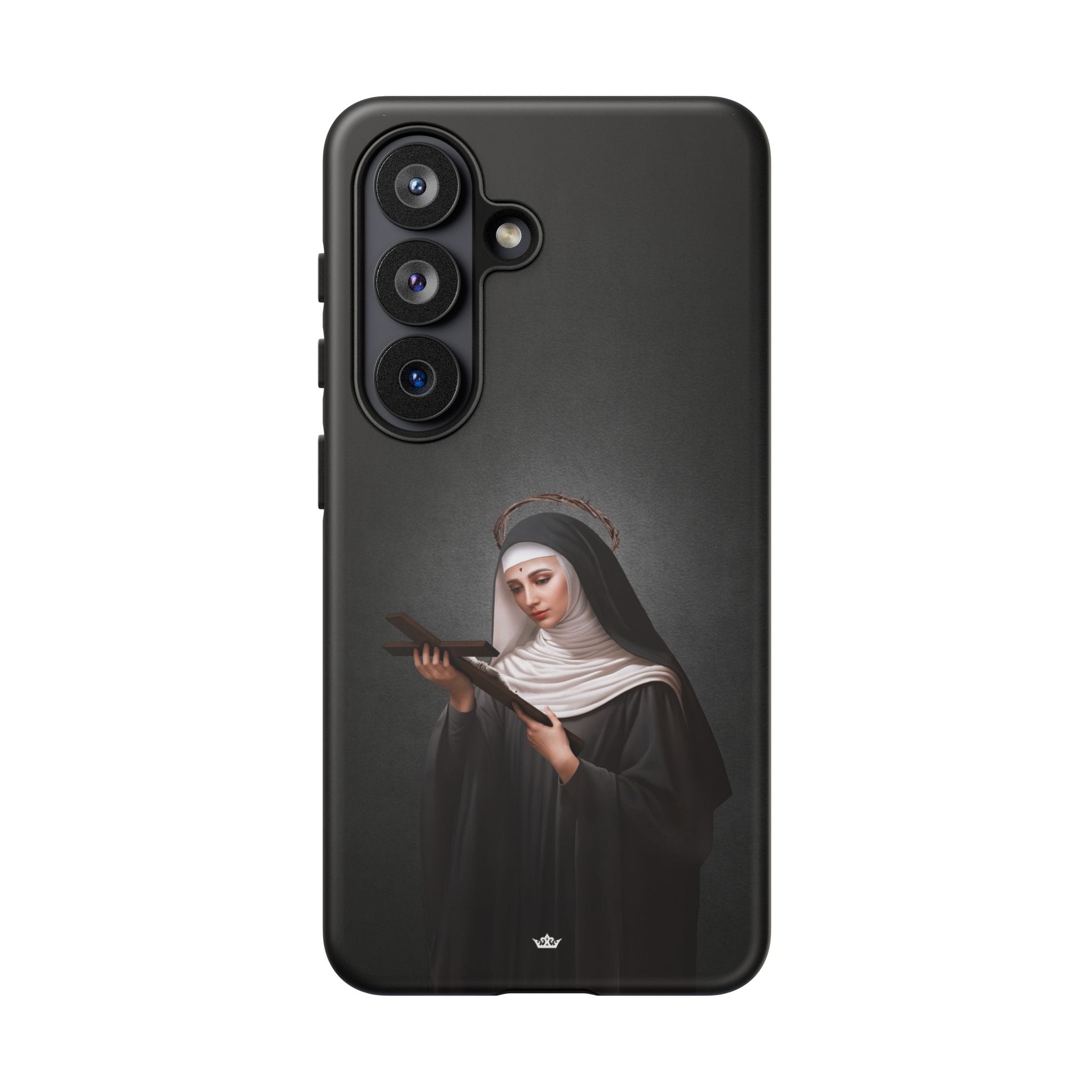 St. Rita of Cascia Hard Phone Case (Dark) Copyright VENXARA