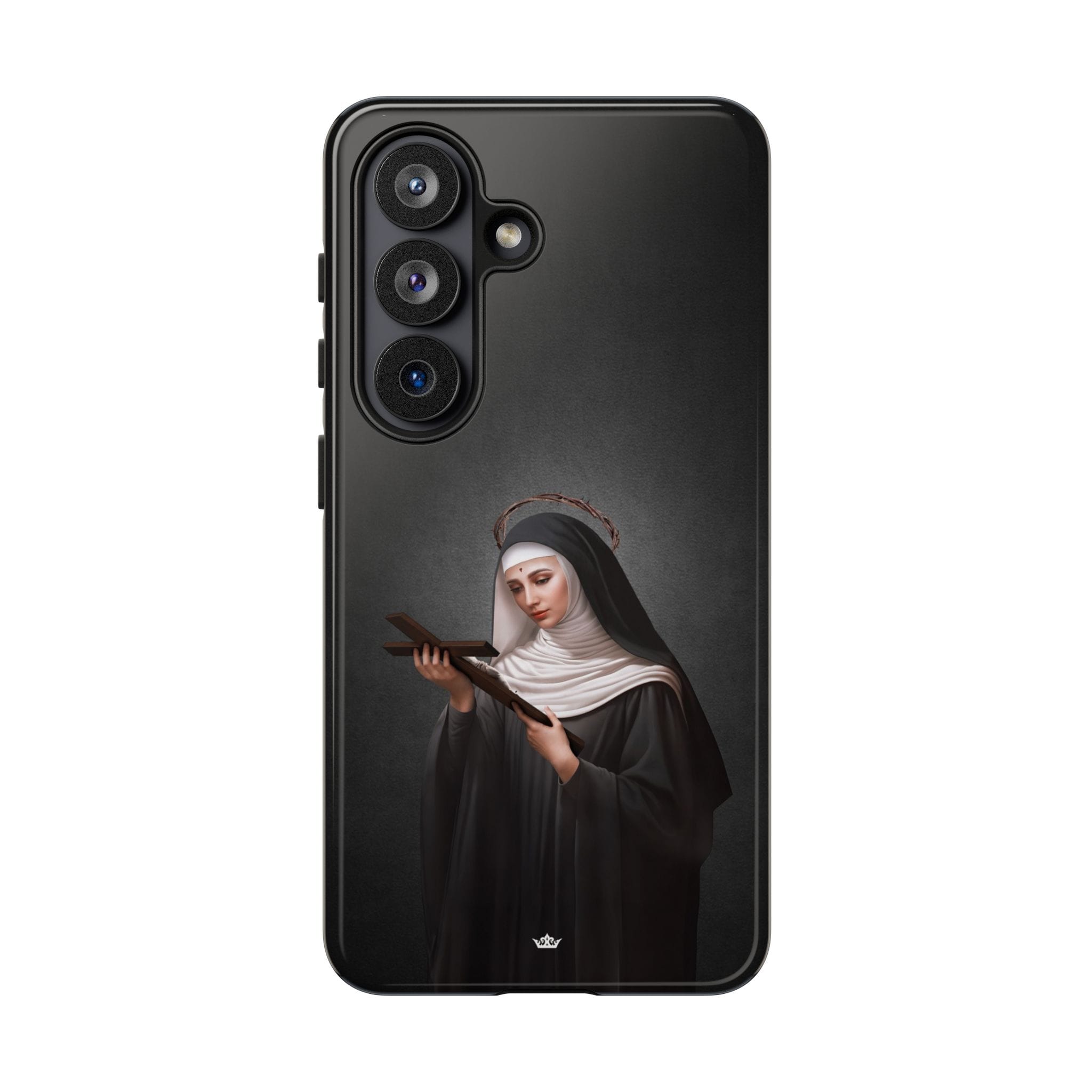 St. Rita of Cascia Hard Phone Case (Dark) Copyright VENXARA
