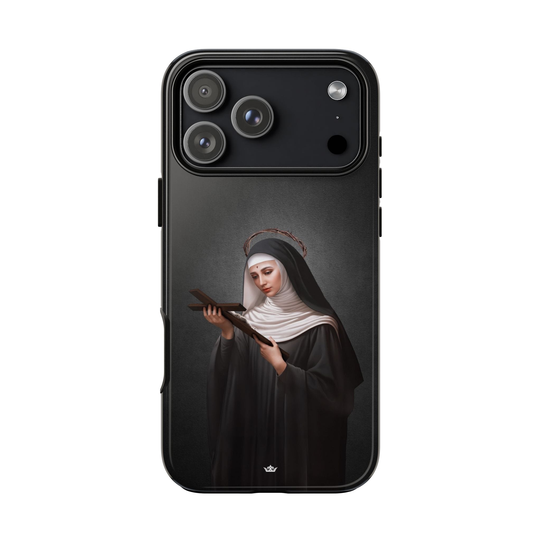 St. Rita of Cascia Hard Phone Case (Dark) Copyright VENXARA