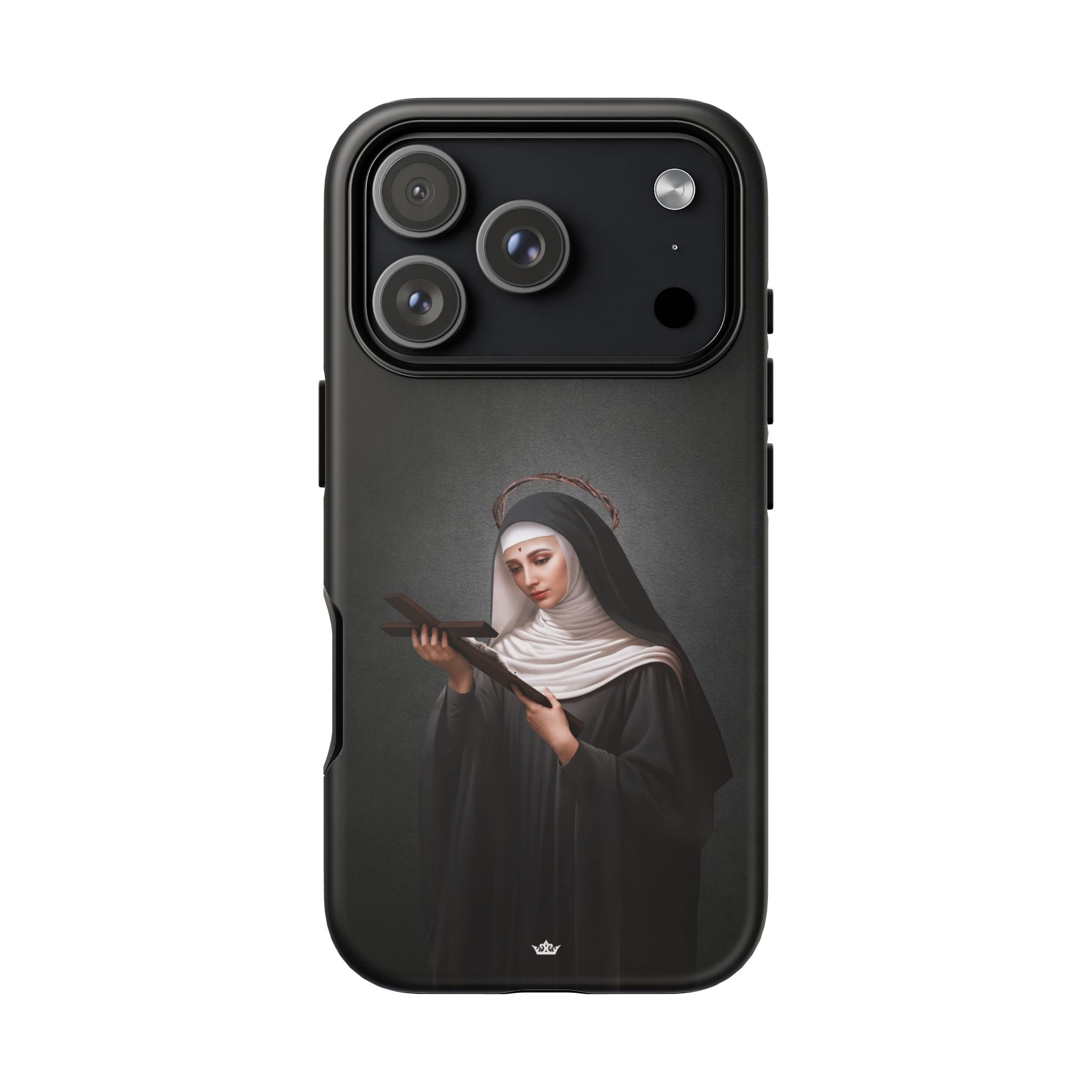 St. Rita of Cascia Hard Phone Case (Dark) Copyright VENXARA