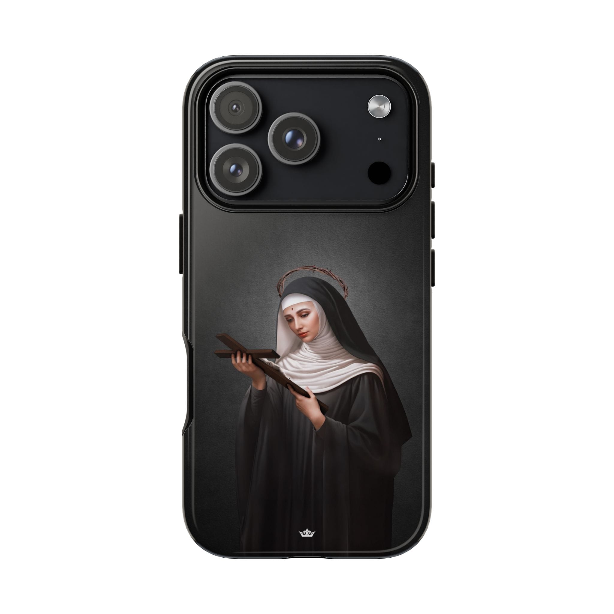 St. Rita of Cascia Hard Phone Case (Dark) Copyright VENXARA