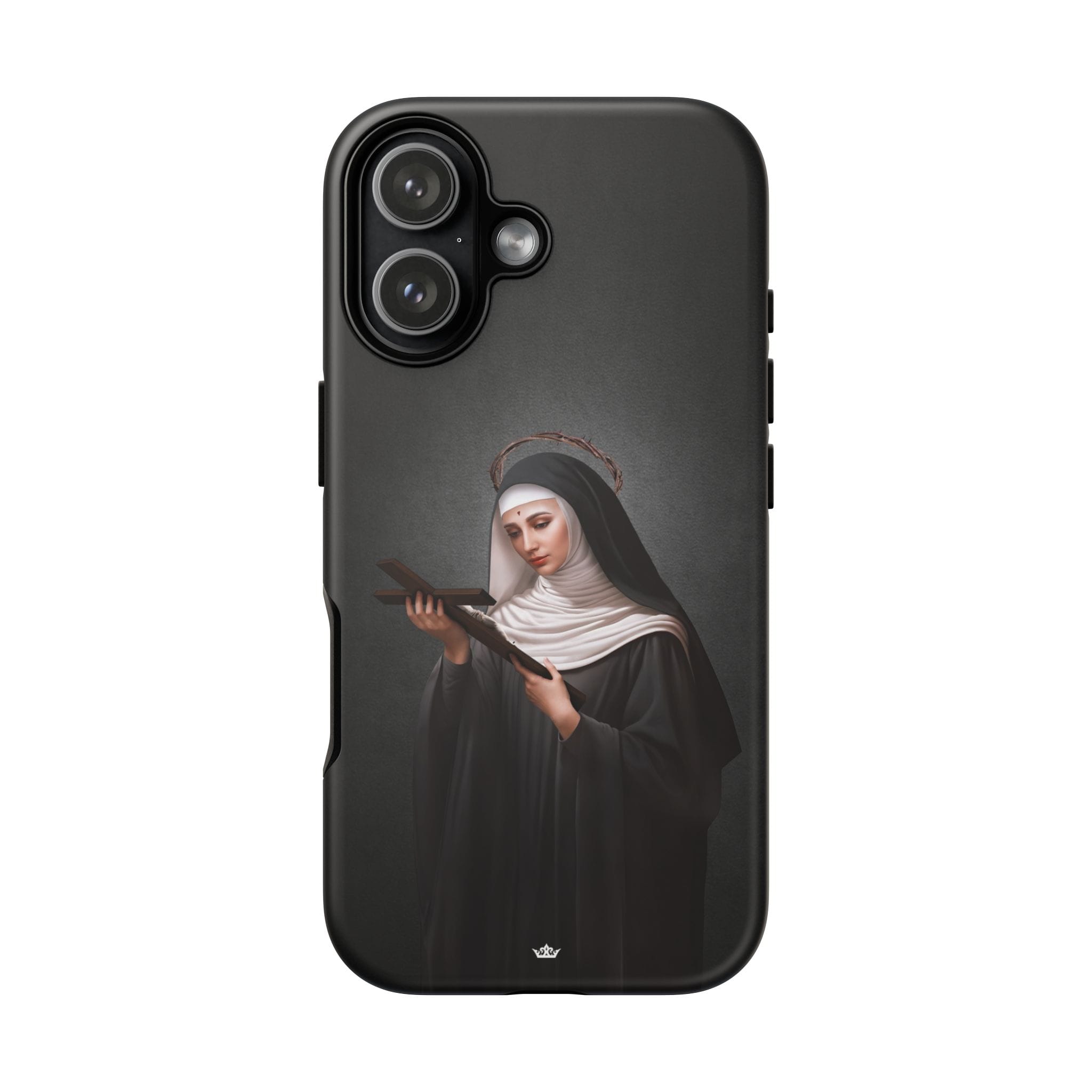 St. Rita of Cascia Hard Phone Case (Dark) Copyright VENXARA