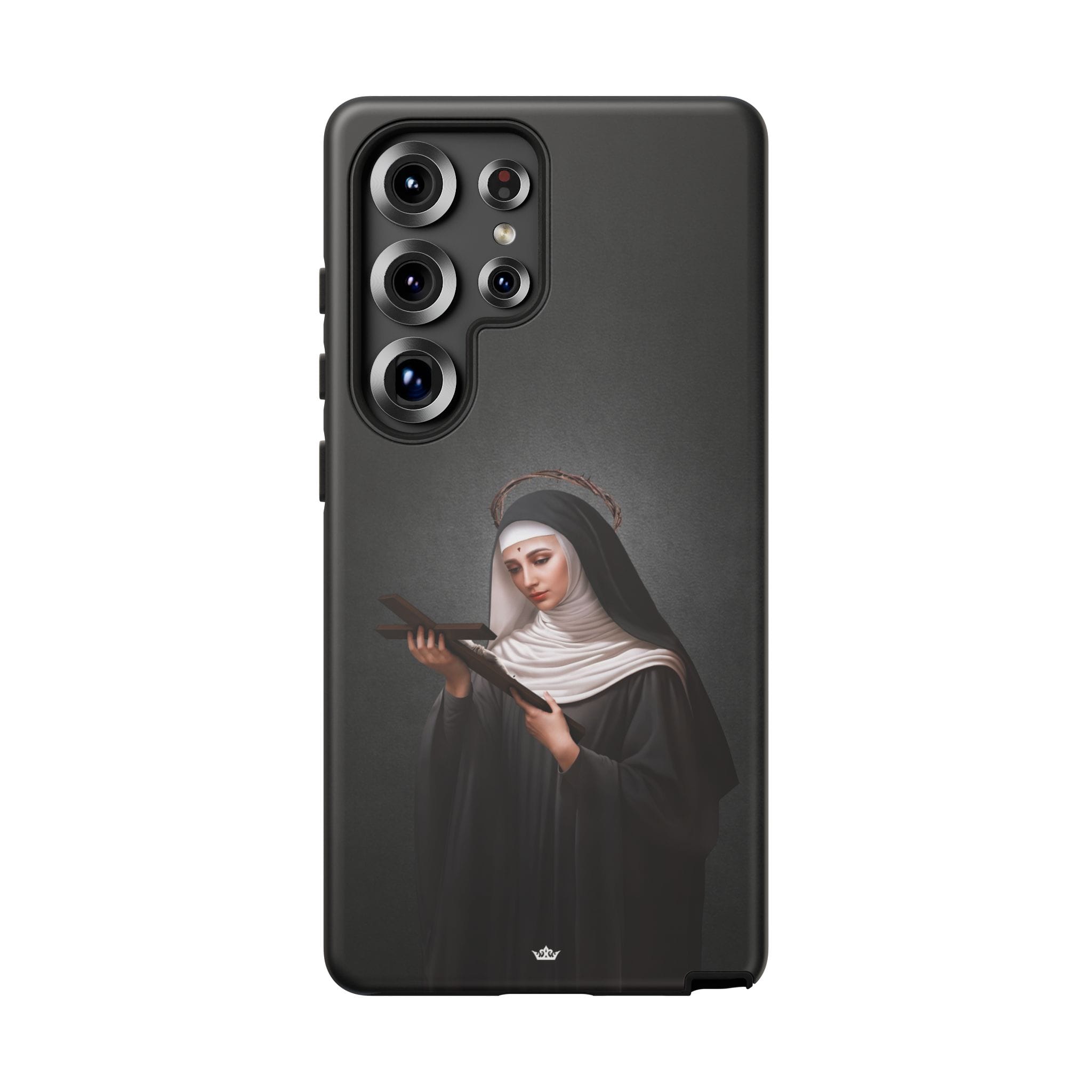 St. Rita of Cascia Hard Phone Case (Dark) Copyright VENXARA