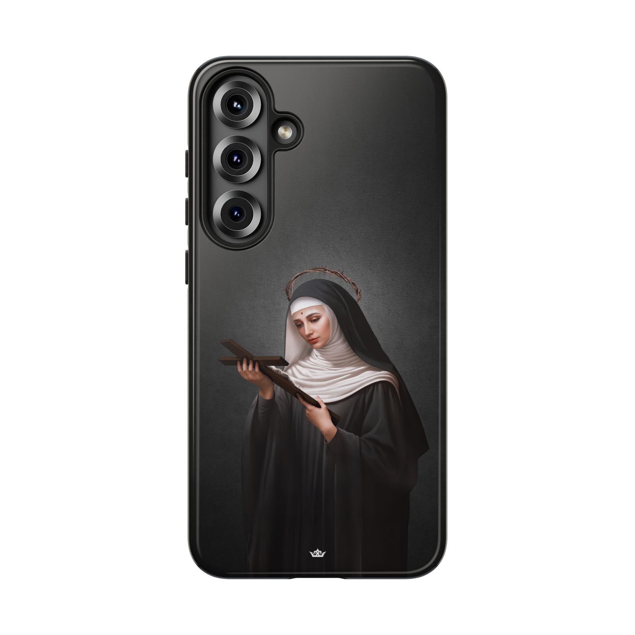 St. Rita of Cascia Hard Phone Case (Dark) Copyright VENXARA