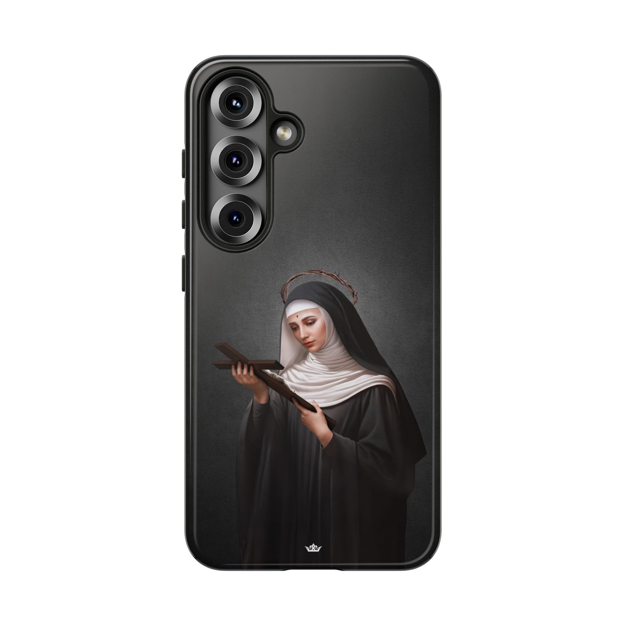 St. Rita of Cascia Hard Phone Case (Dark) Copyright VENXARA