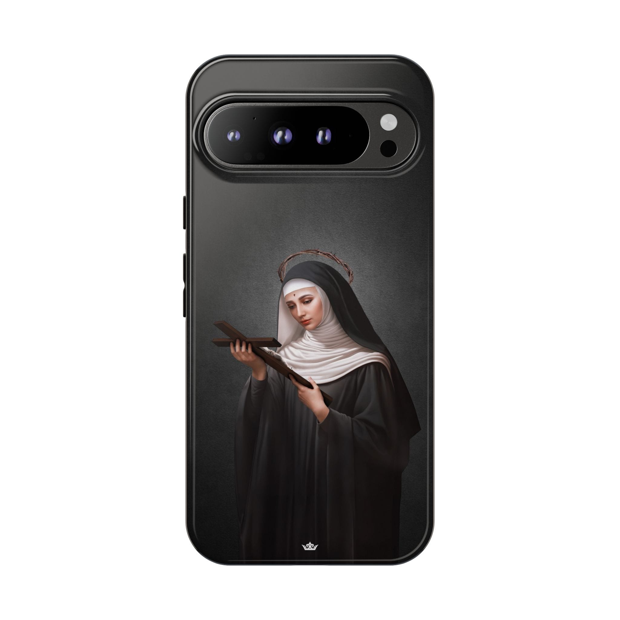 St. Rita of Cascia Hard Phone Case (Dark) Copyright VENXARA