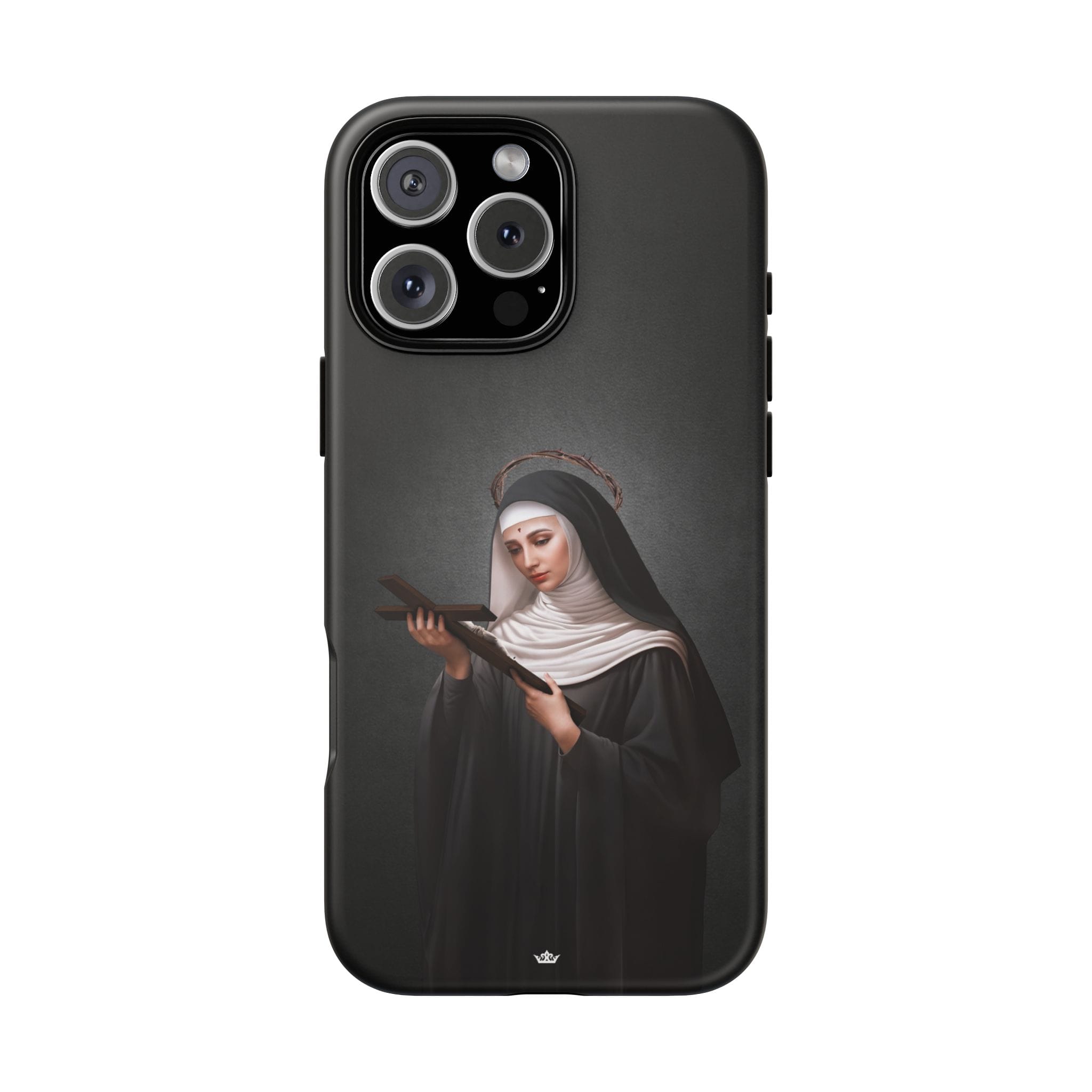 St. Rita of Cascia Hard Phone Case (Dark) Copyright VENXARA