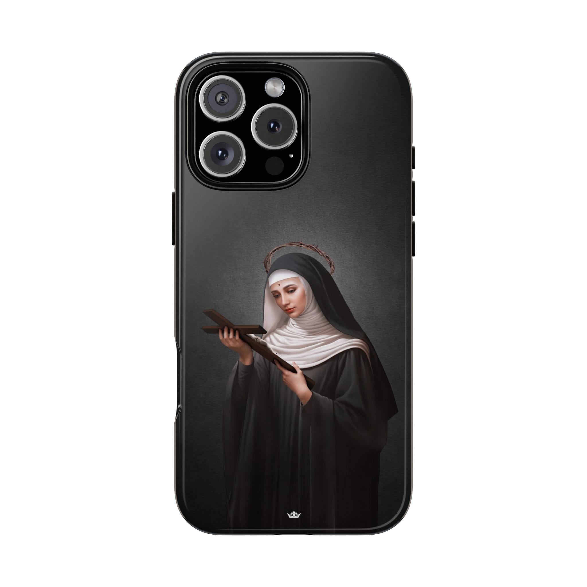 St. Rita of Cascia Hard Phone Case (Dark) Copyright VENXARA