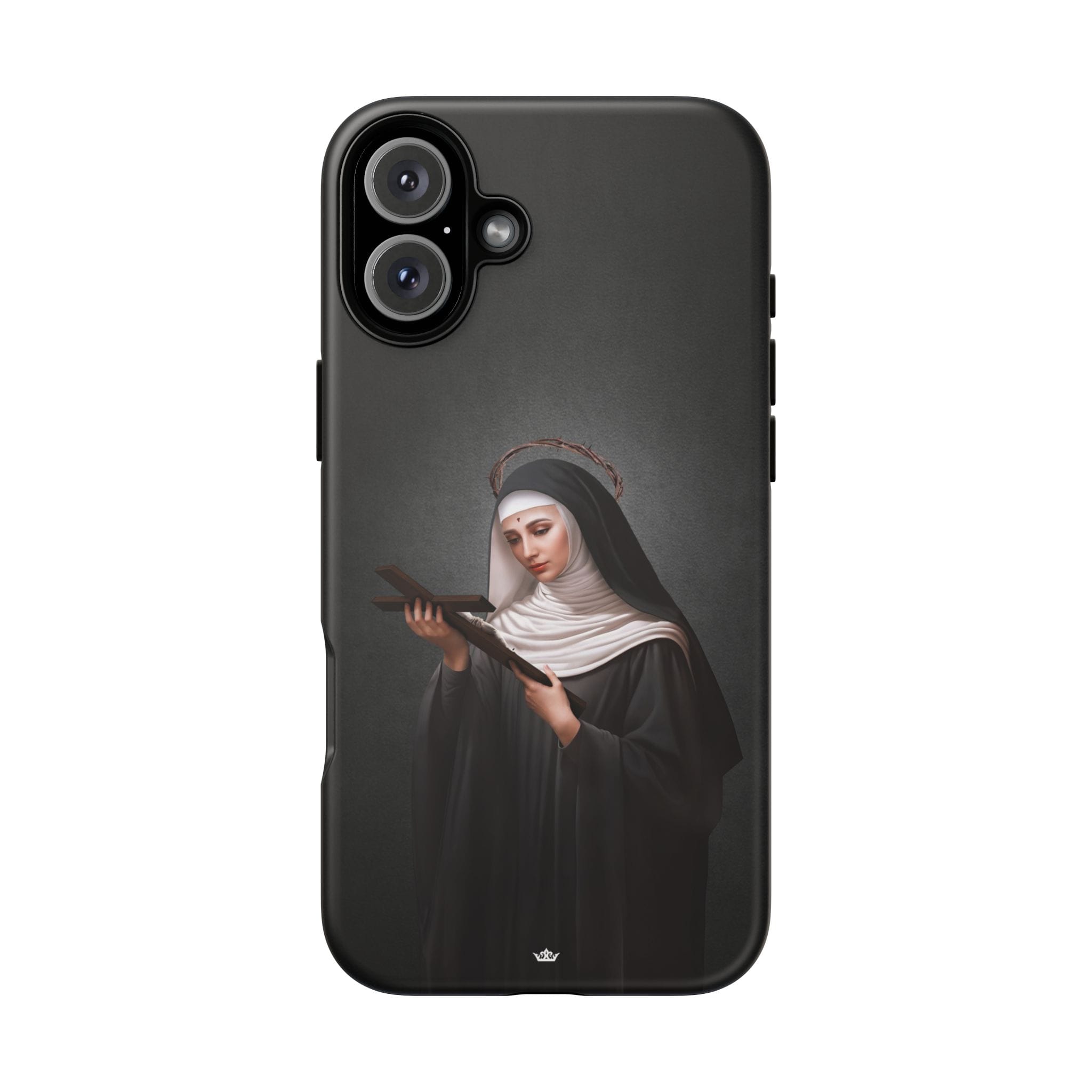 St. Rita of Cascia Hard Phone Case (Dark) Copyright VENXARA