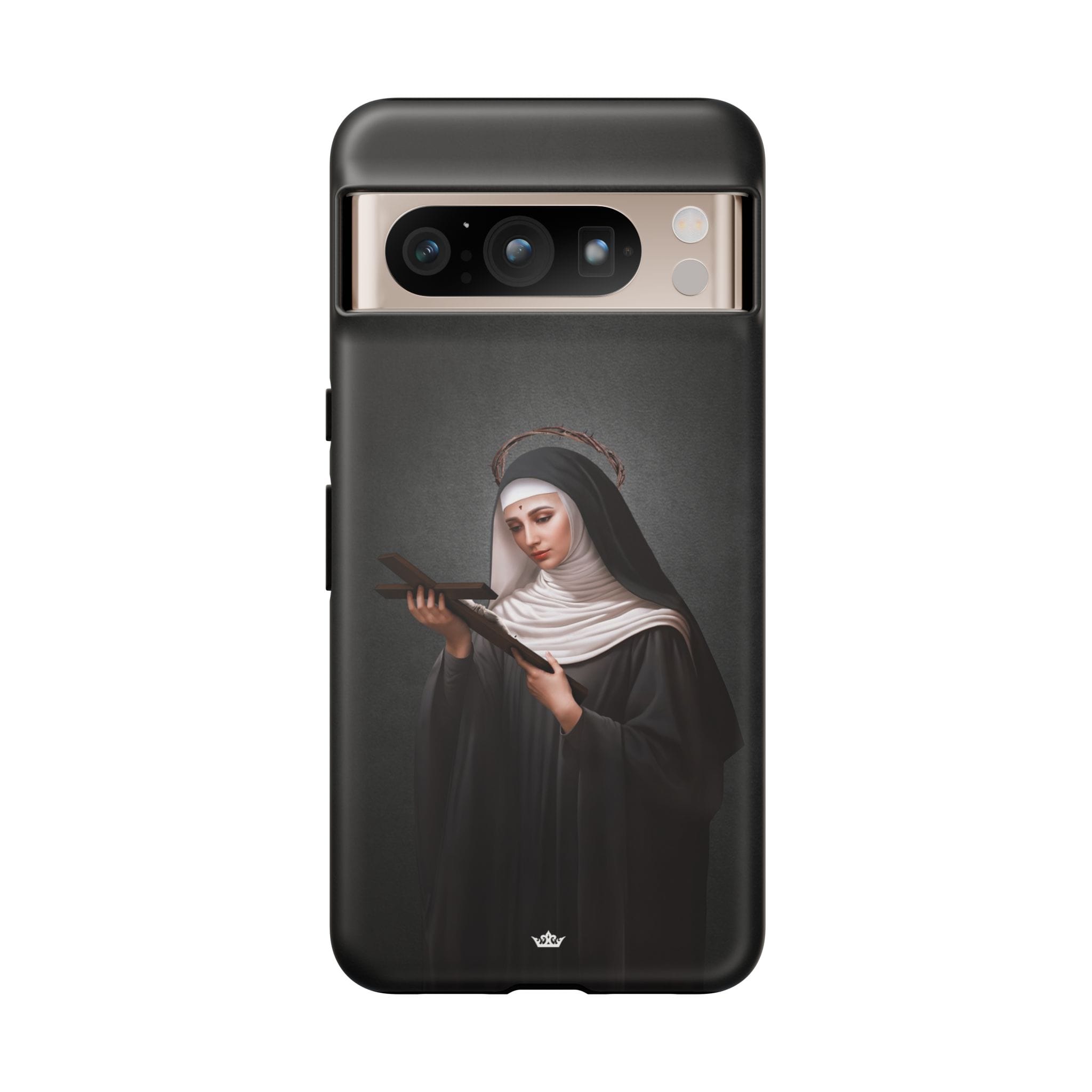St. Rita of Cascia Hard Phone Case (Dark) Copyright VENXARA