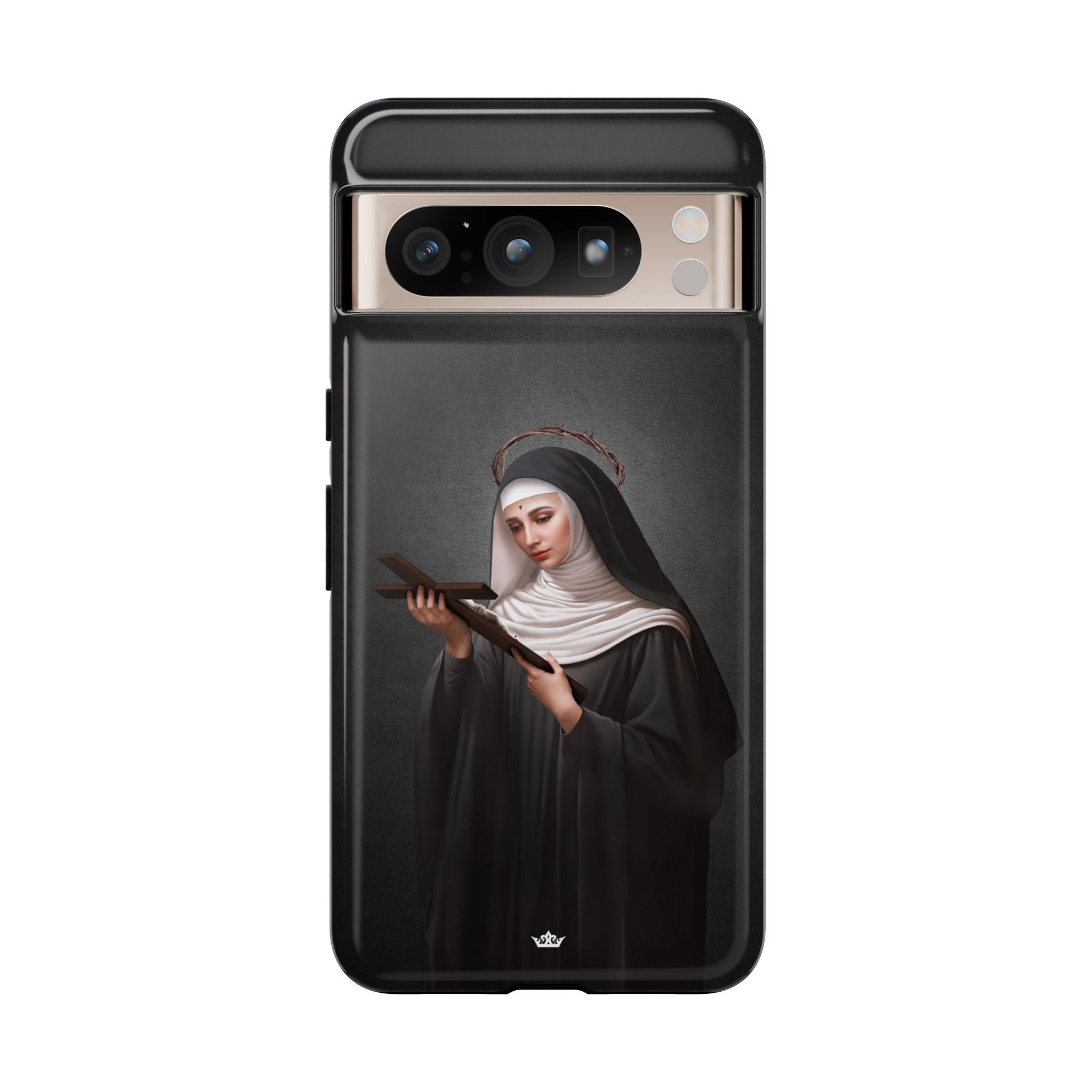St. Rita of Cascia Hard Phone Case (Dark) Copyright VENXARA