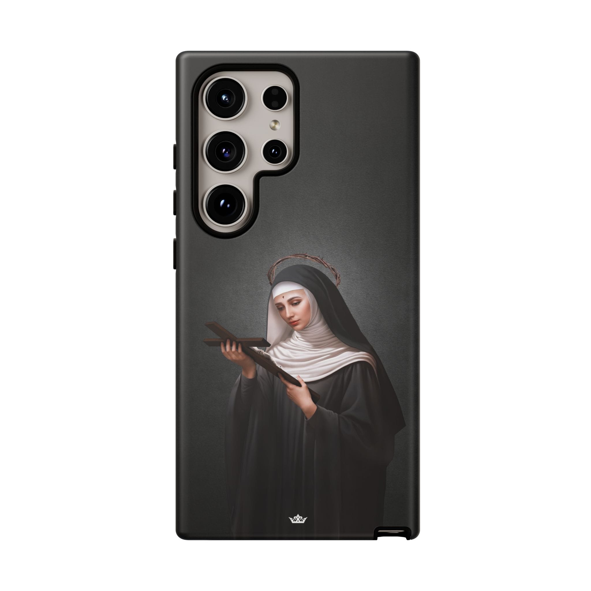St. Rita of Cascia Hard Phone Case (Dark) Copyright VENXARA