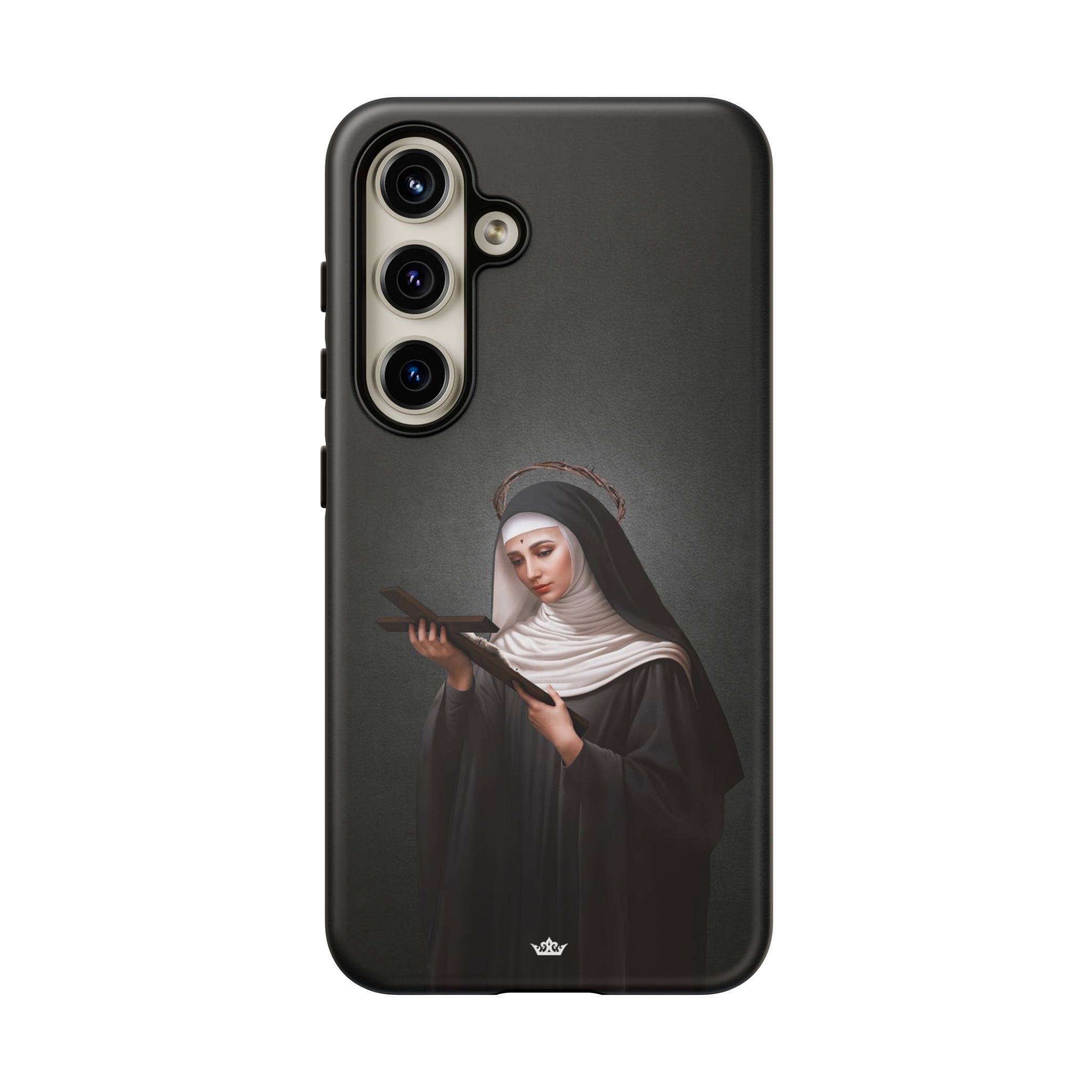 St. Rita of Cascia Hard Phone Case (Dark) Copyright VENXARA