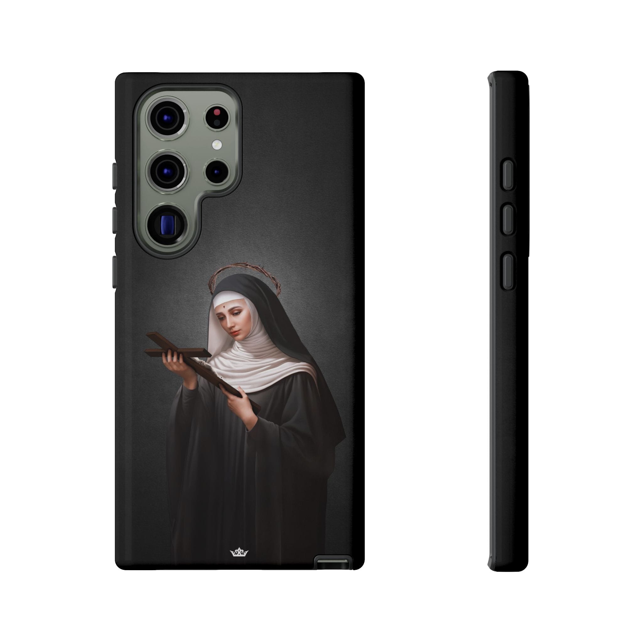St. Rita of Cascia Hard Phone Case (Dark) Copyright VENXARA