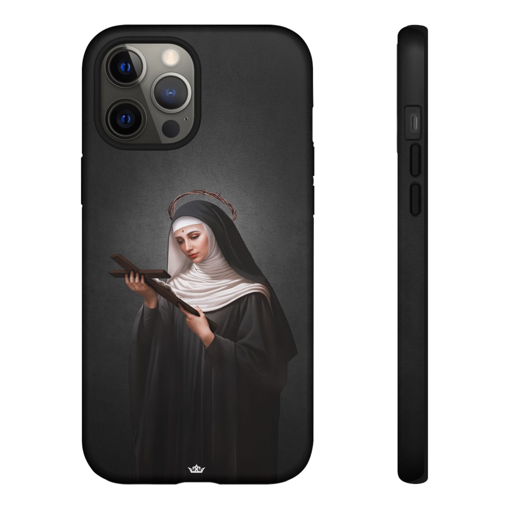 St. Rita of Cascia Hard Phone Case (Dark) Copyright VENXARA