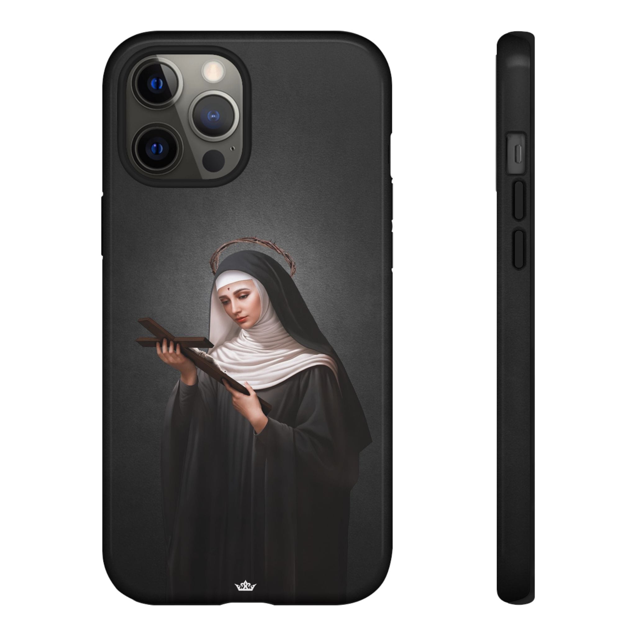St. Rita of Cascia Hard Phone Case (Dark) Copyright VENXARA