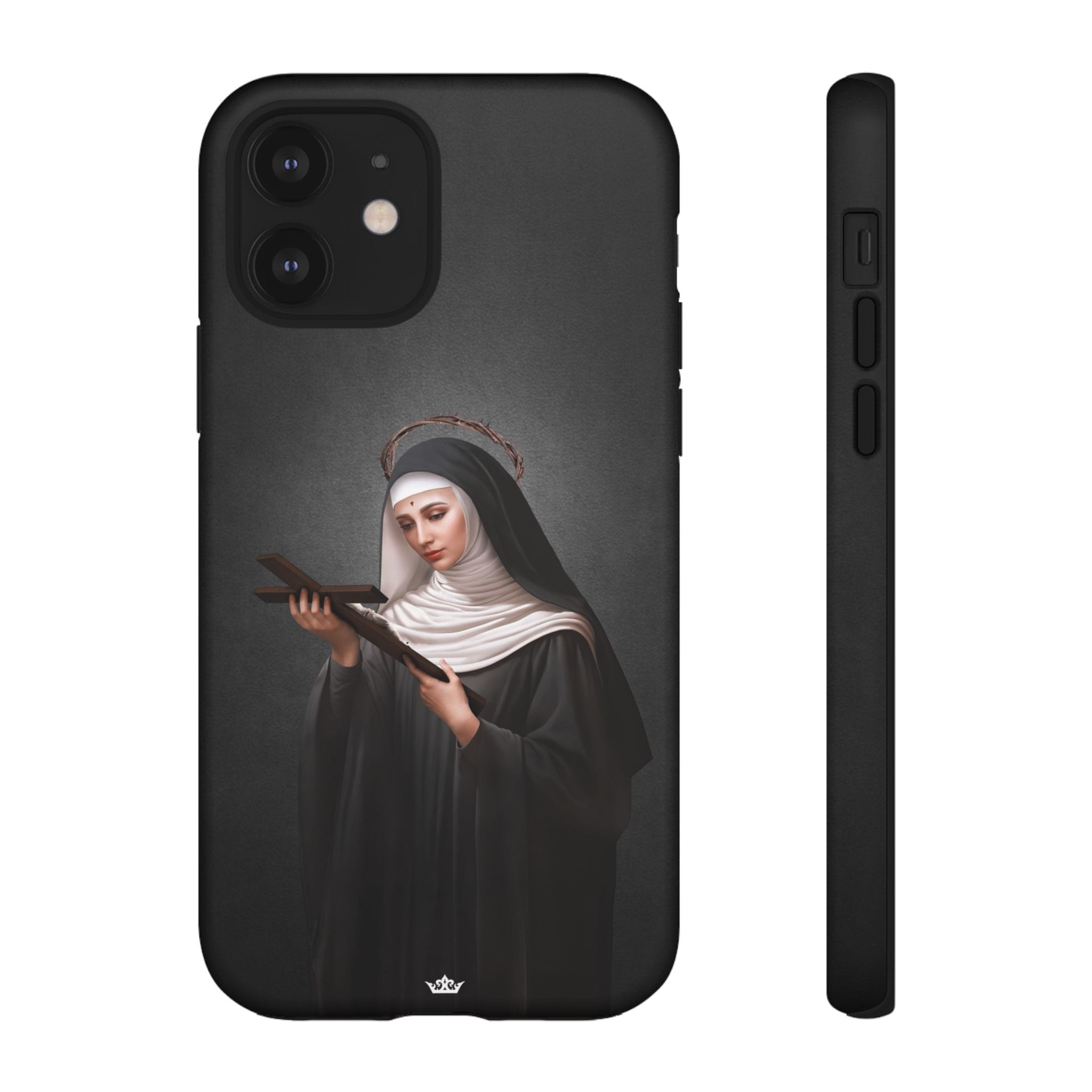 St. Rita of Cascia Hard Phone Case (Dark) Copyright VENXARA