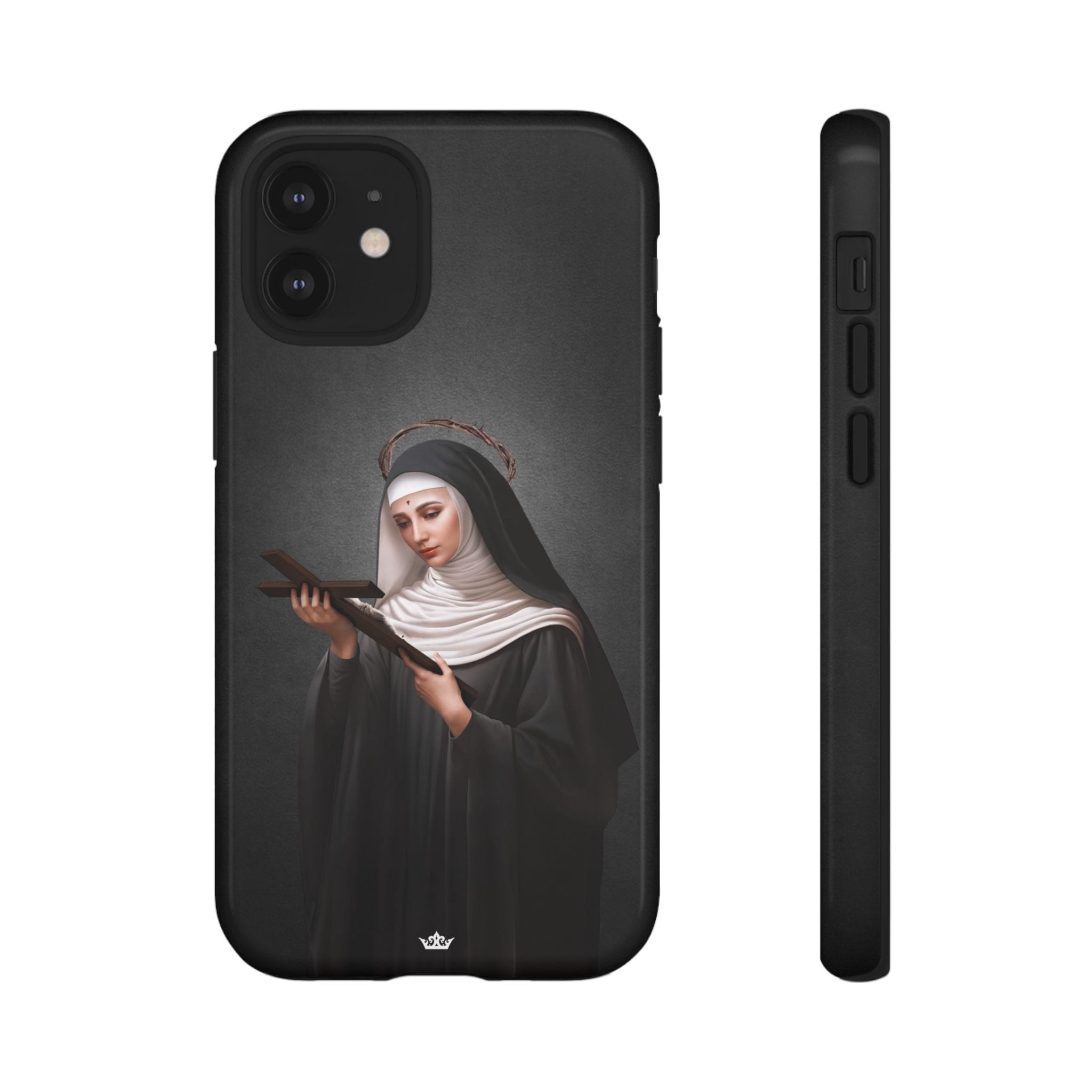 St. Rita of Cascia Hard Phone Case (Dark) Copyright VENXARA
