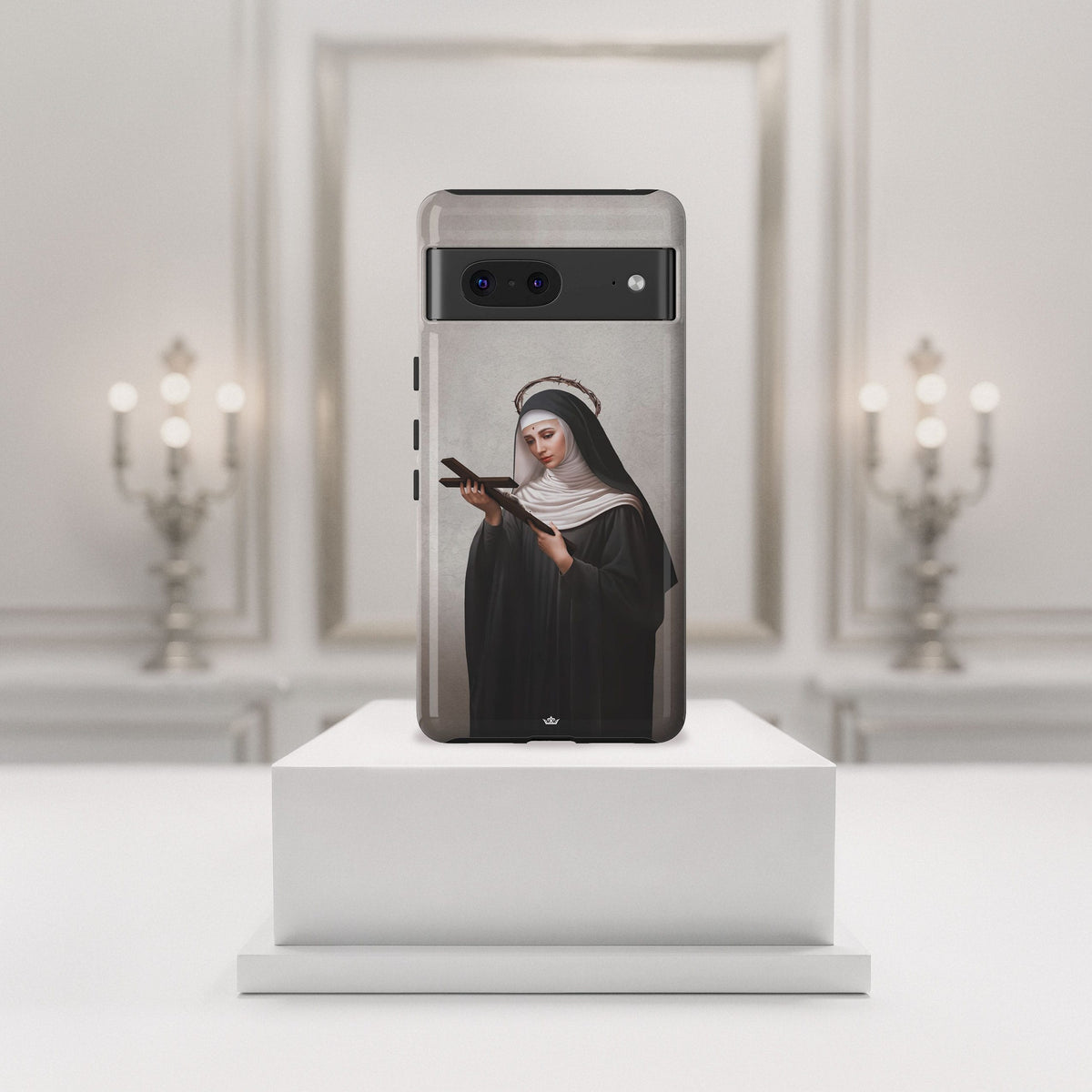 St. Rita of Cascia Hard Phone Case (Light) Copyright VENXARA