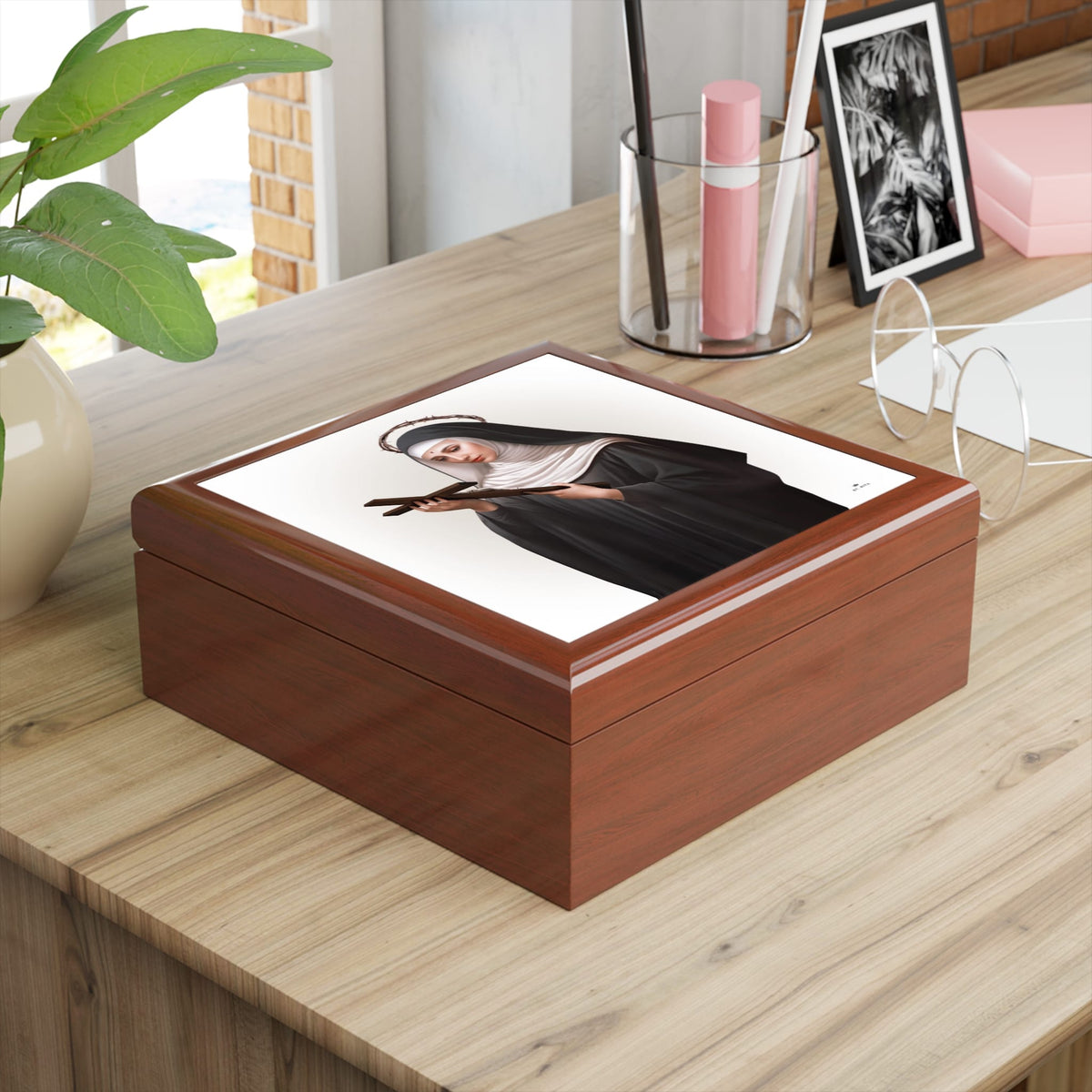 St. Rita of Cascia Keepsake Box Copyright VENXARA