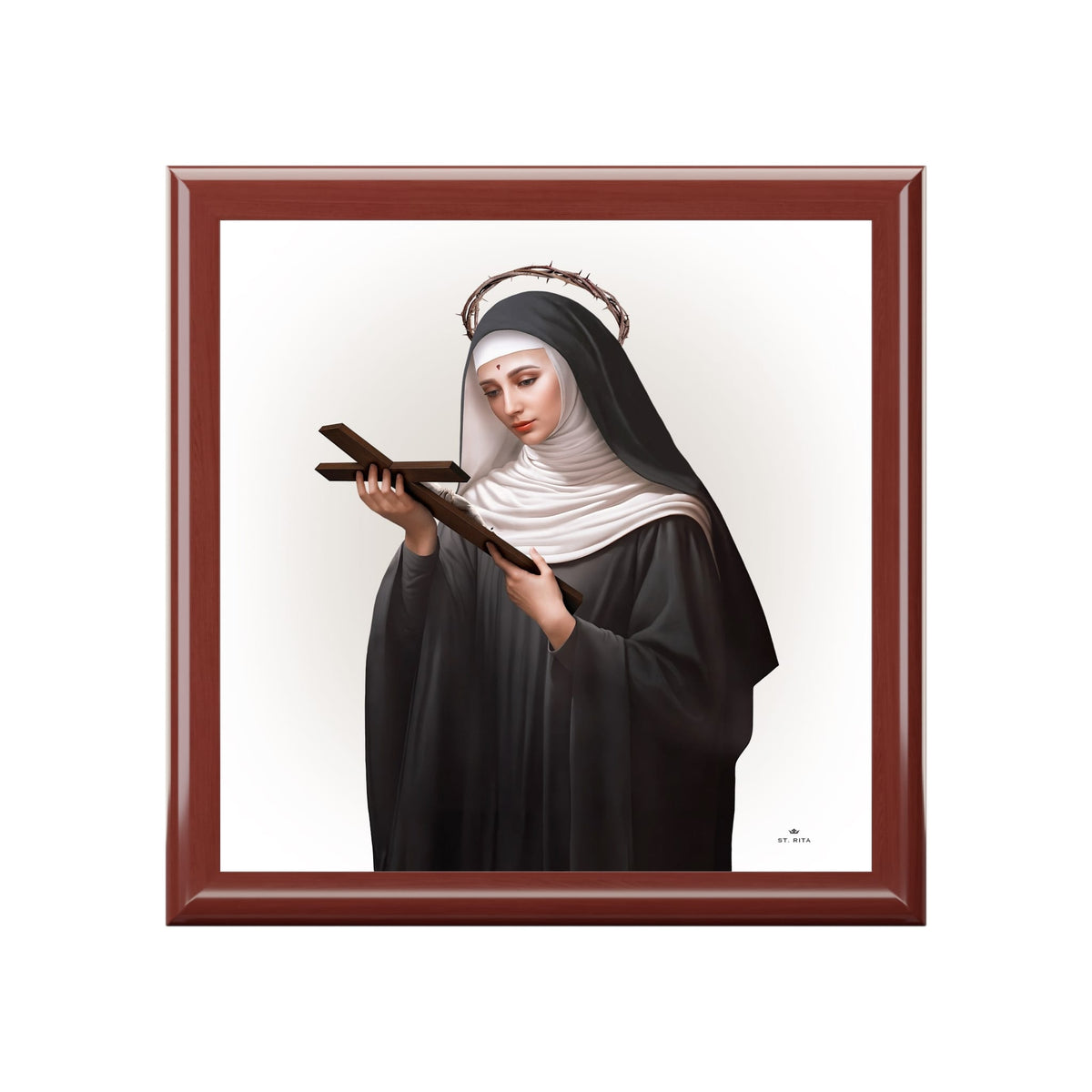 St. Rita of Cascia Keepsake Box Copyright VENXARA