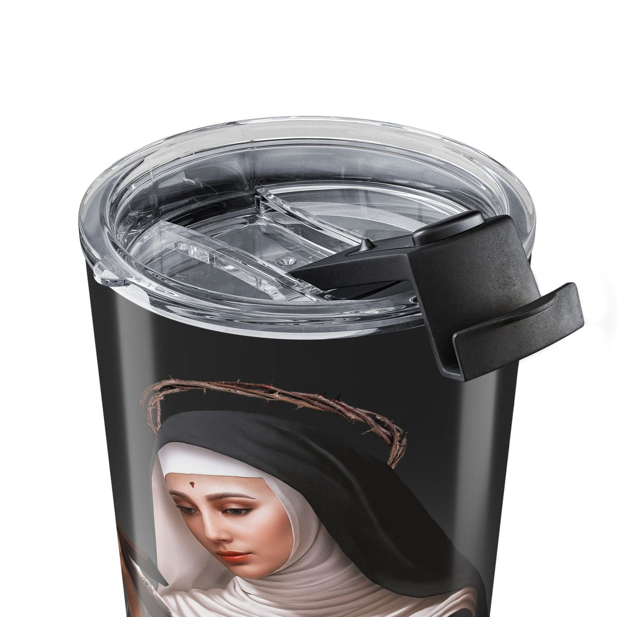 St. Rita of Cascia Lord's Prayer Tumbler (Ash 20 oz) Copyright VENXARA