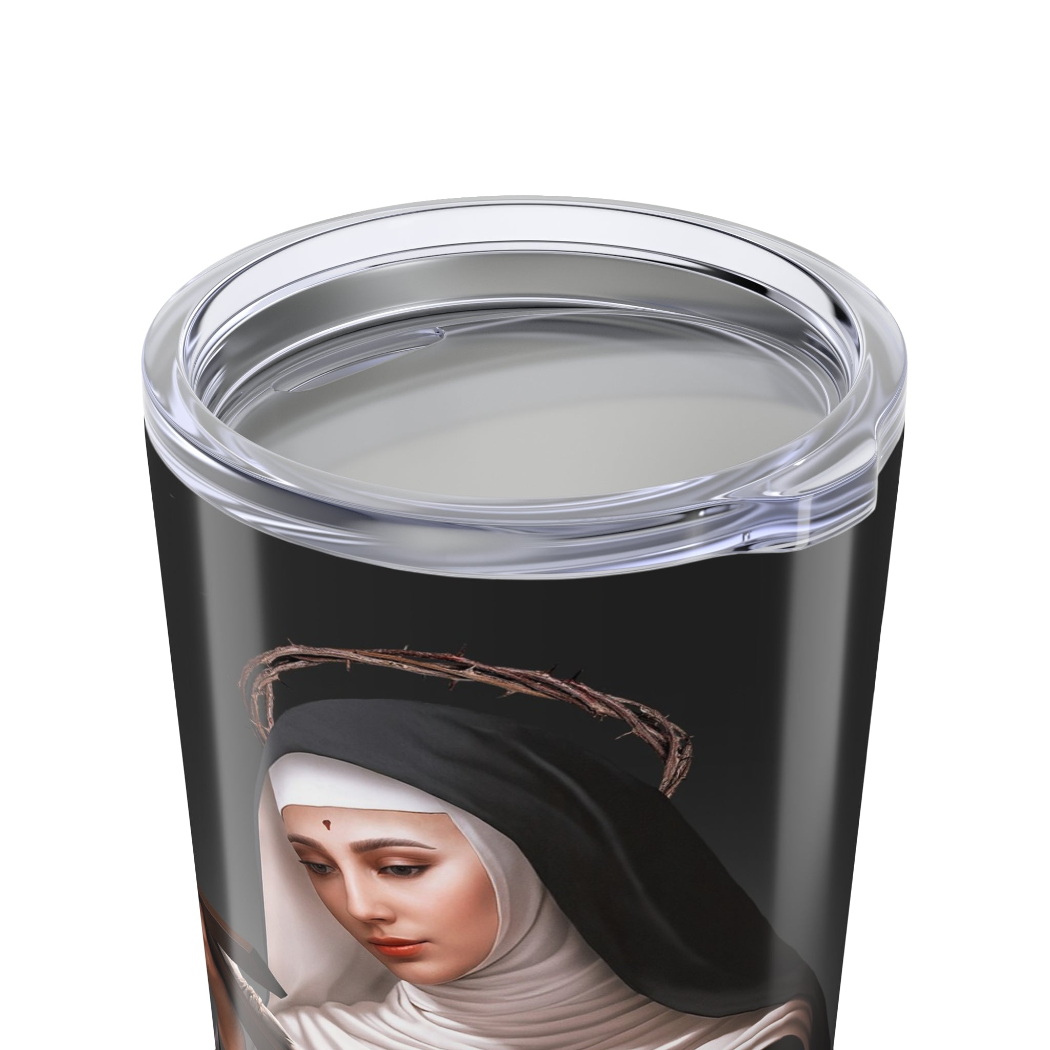 St. Rita of Cascia Lord's Prayer Tumbler (Ash 20 oz) - VENXARA