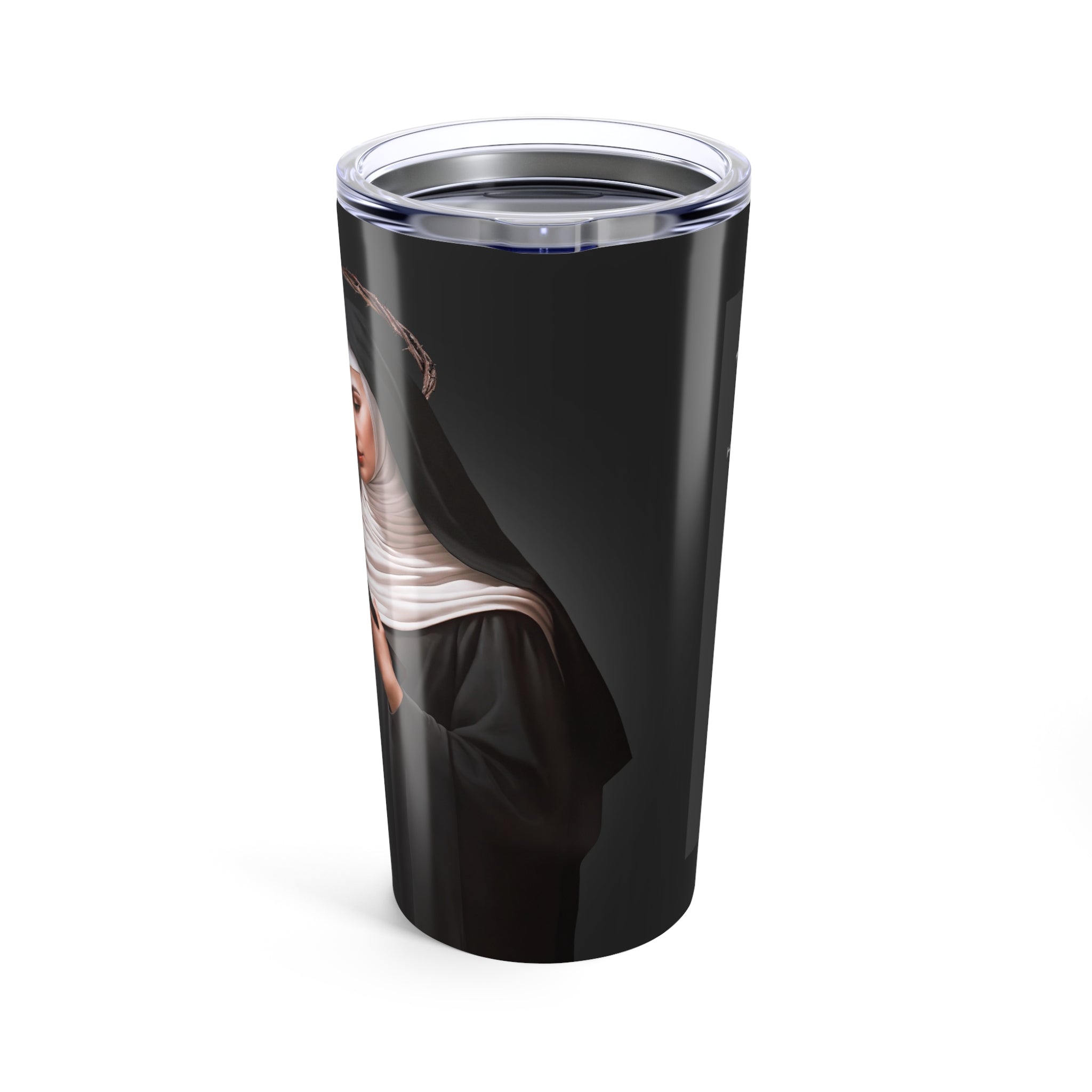 St. Rita of Cascia Lord's Prayer Tumbler (Ash 20 oz) - VENXARA