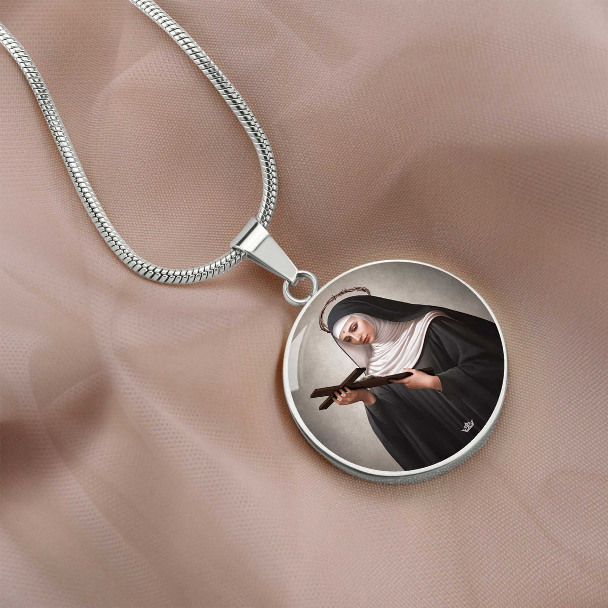 St. Rita of Cascia Pendant Necklace Copyright VENXARA