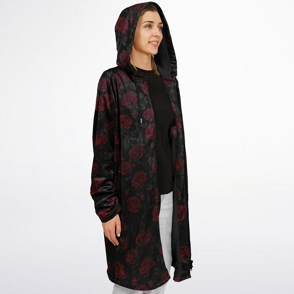 St. Rita of Cascia Zipper Microfleece Cloak (Roses) Copyright VENXARA