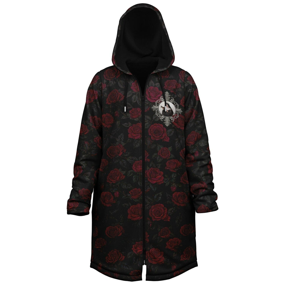 St. Rita of Cascia Zipper Microfleece Cloak (Roses) Copyright VENXARA