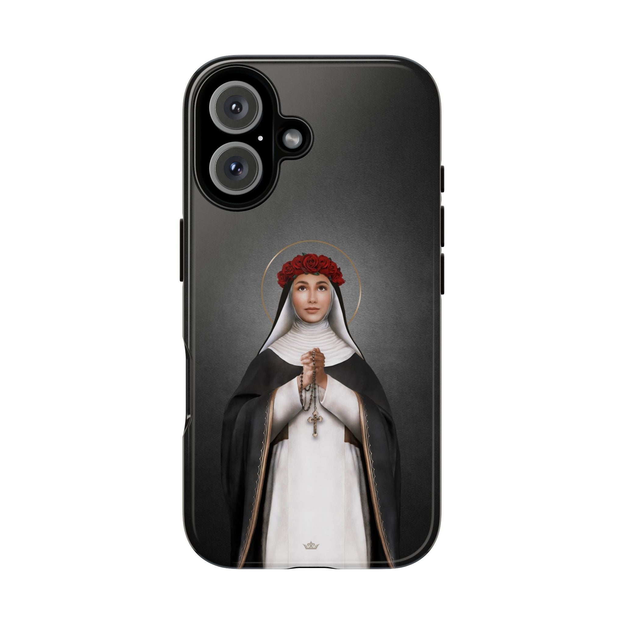 St. Rose of Lima Hard Phone Case (Dark) - VENXARA®