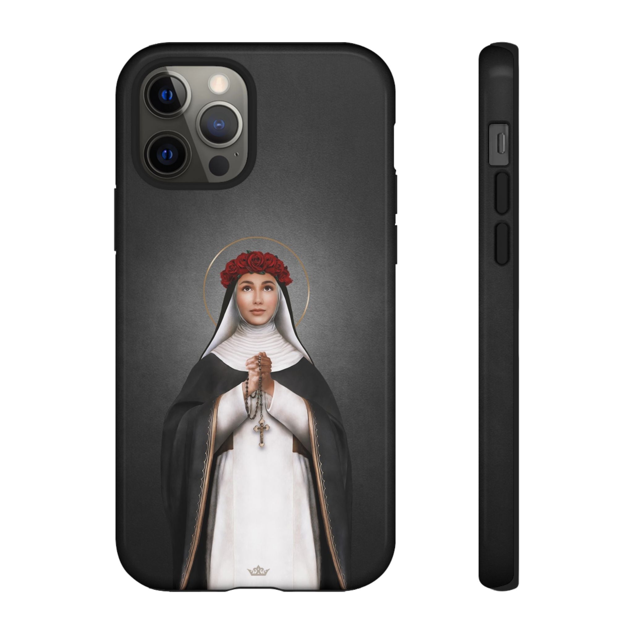 St. Rose of Lima Hard Phone Case (Dark) - VENXARA®