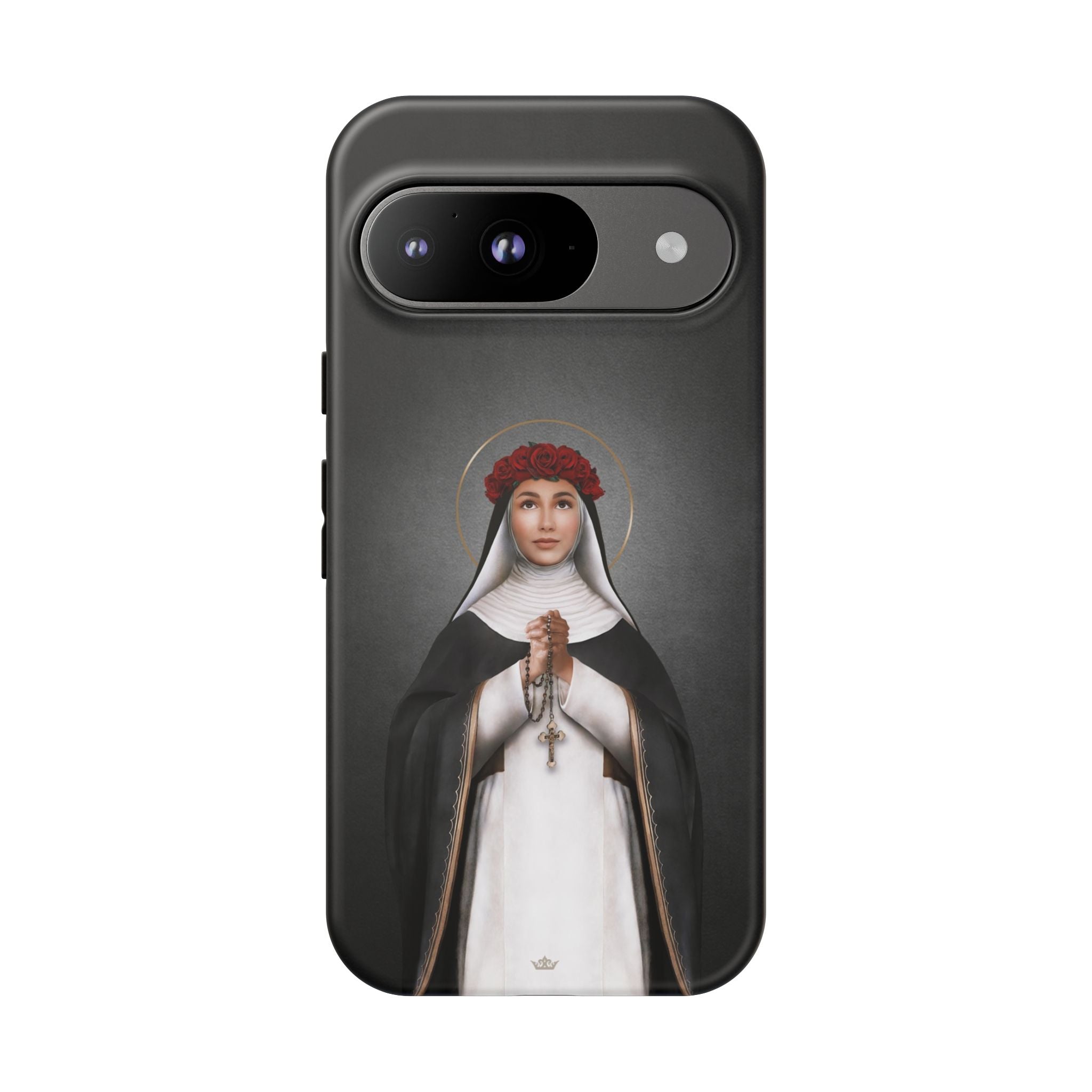 St. Rose of Lima Hard Phone Case (Dark) - VENXARA®