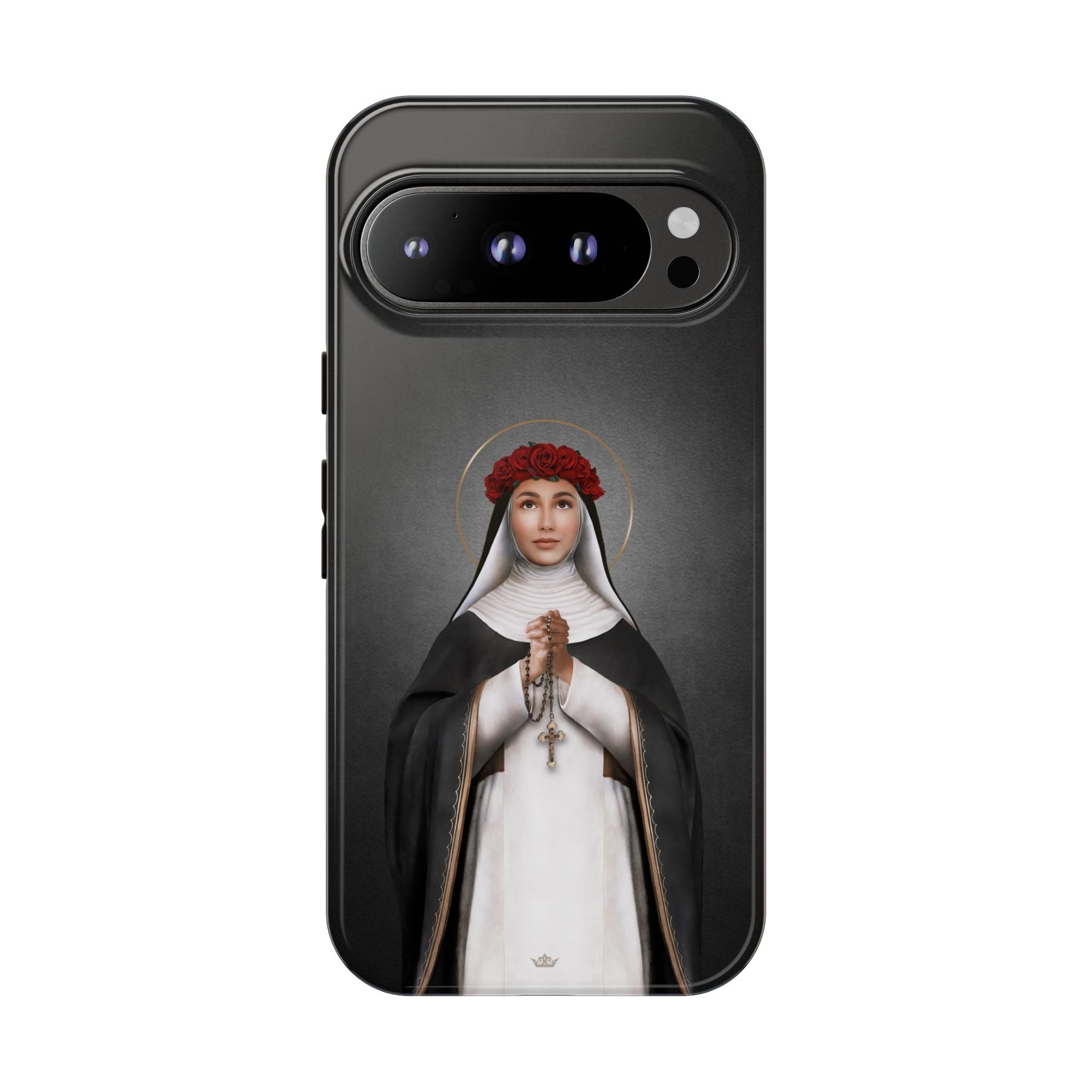 St. Rose of Lima Hard Phone Case (Dark) - VENXARA®