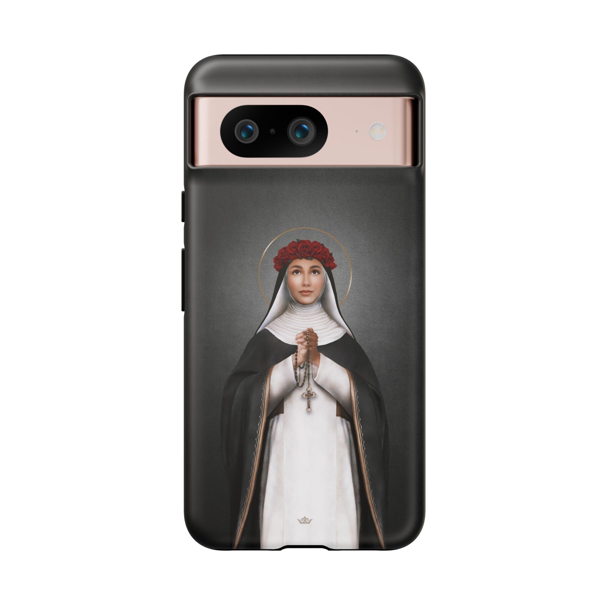 St. Rose of Lima Hard Phone Case (Dark) - VENXARA®