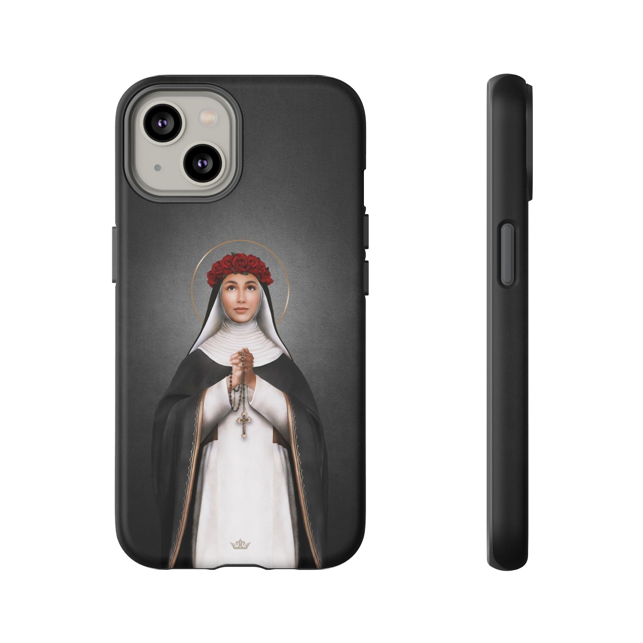 St. Rose of Lima Hard Phone Case (Dark) - VENXARA®