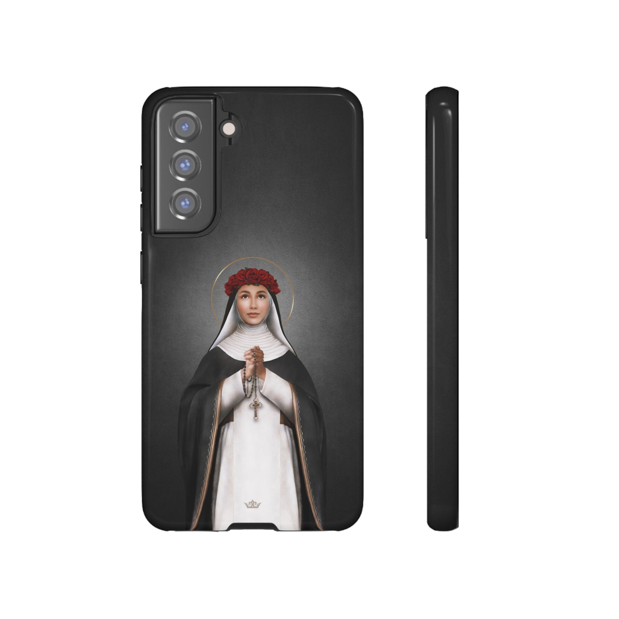 St. Rose of Lima Hard Phone Case (Dark) - VENXARA®