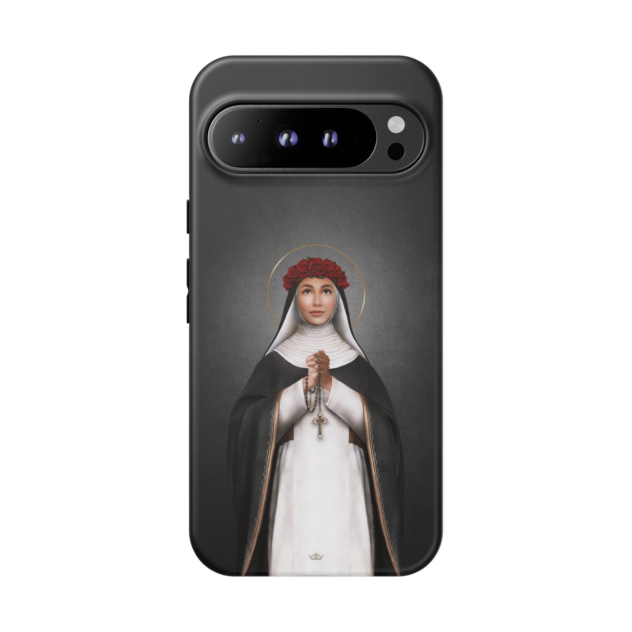 St. Rose of Lima Hard Phone Case (Dark) - VENXARA®