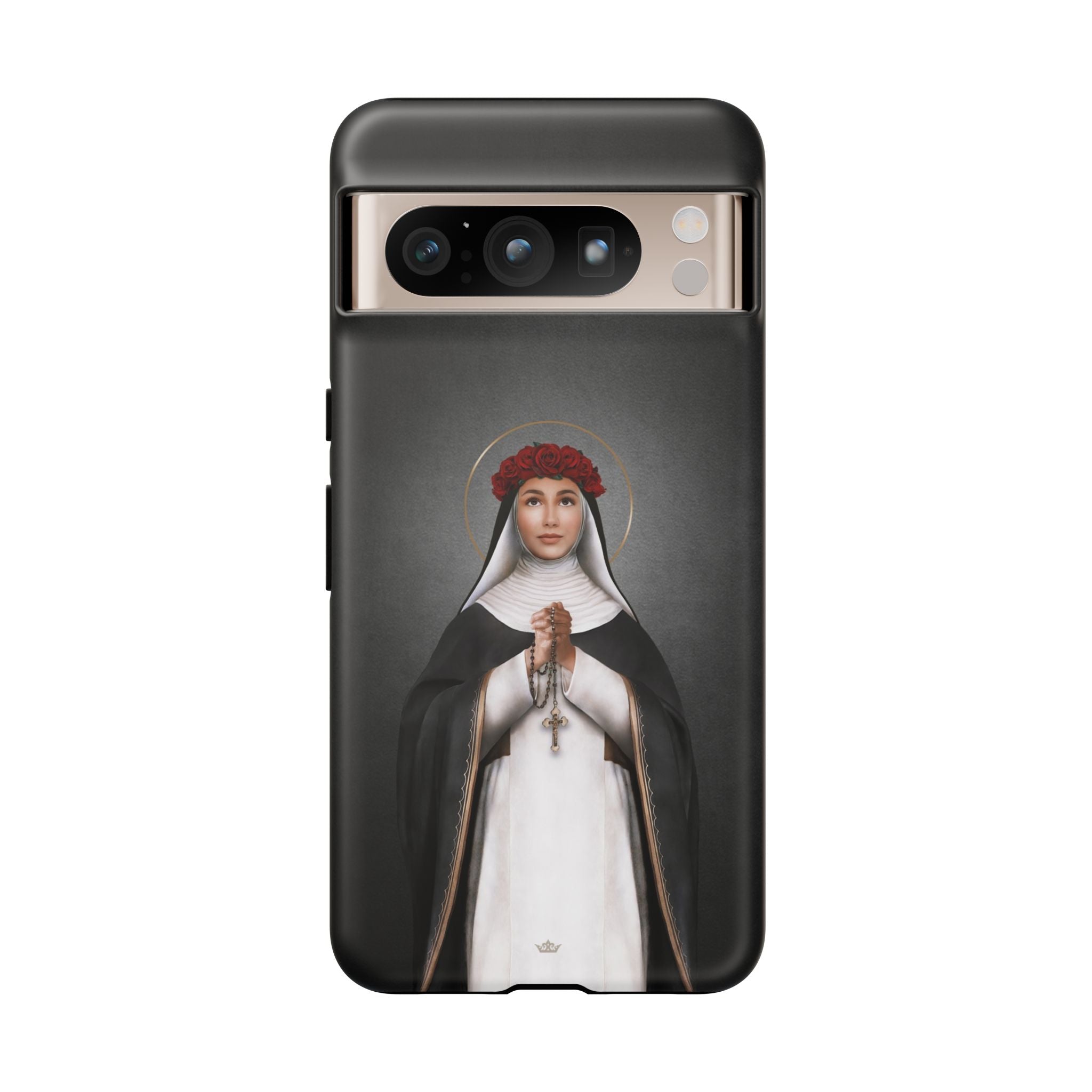 St. Rose of Lima Hard Phone Case (Dark) - VENXARA®
