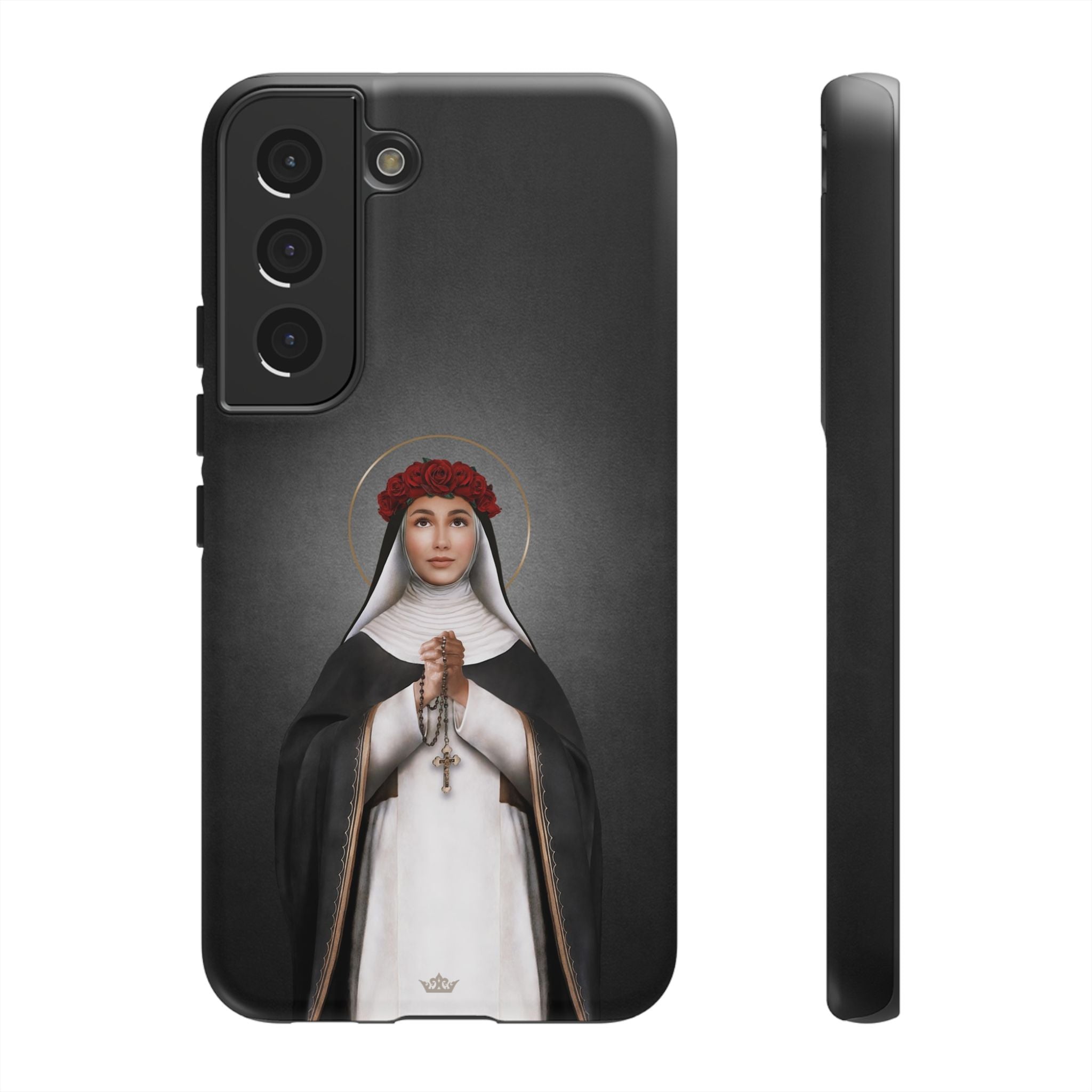 St. Rose of Lima Hard Phone Case (Dark) - VENXARA®